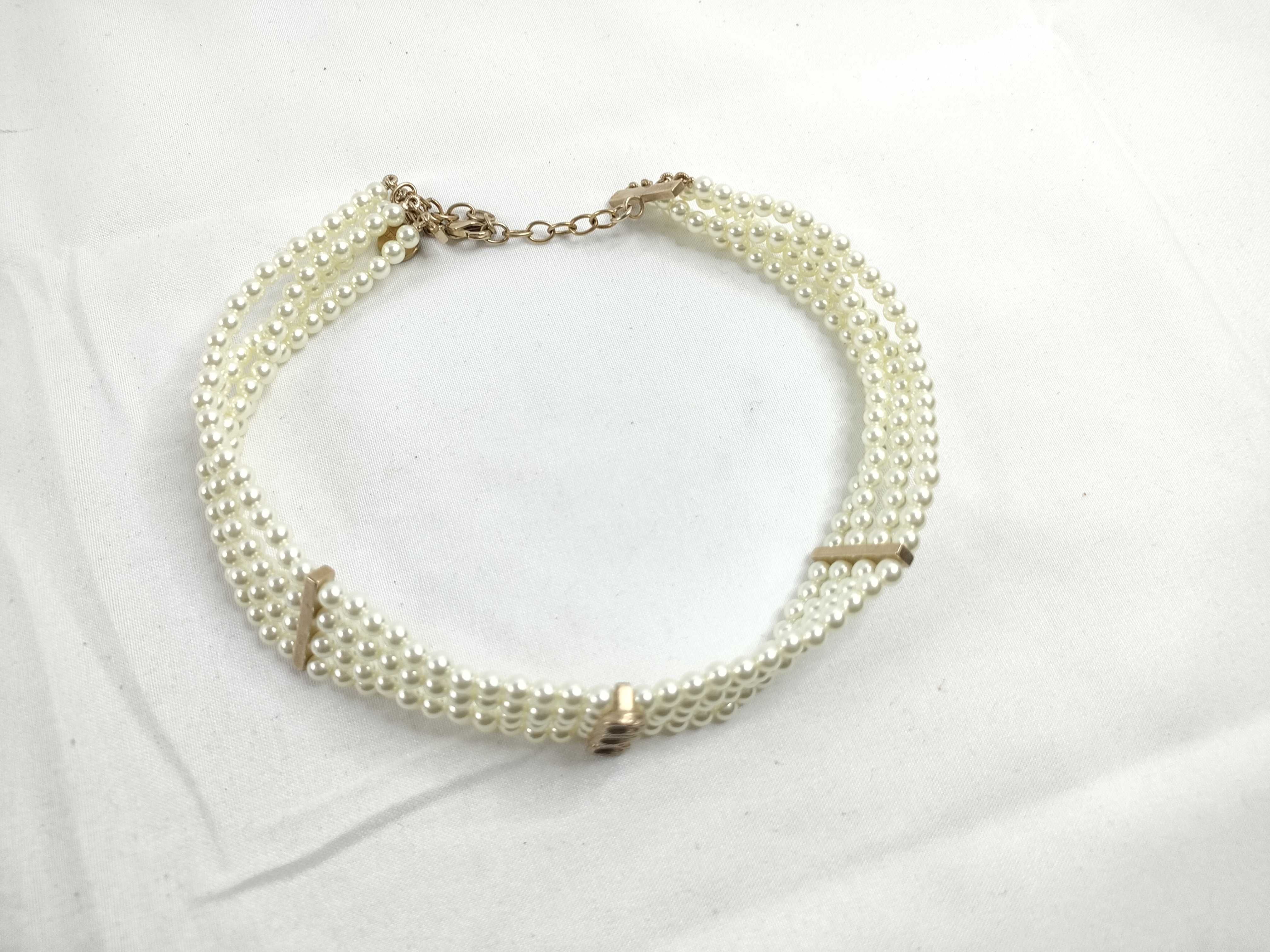 GP Resin Pearl 4-Strand Choker Necklace — view 5