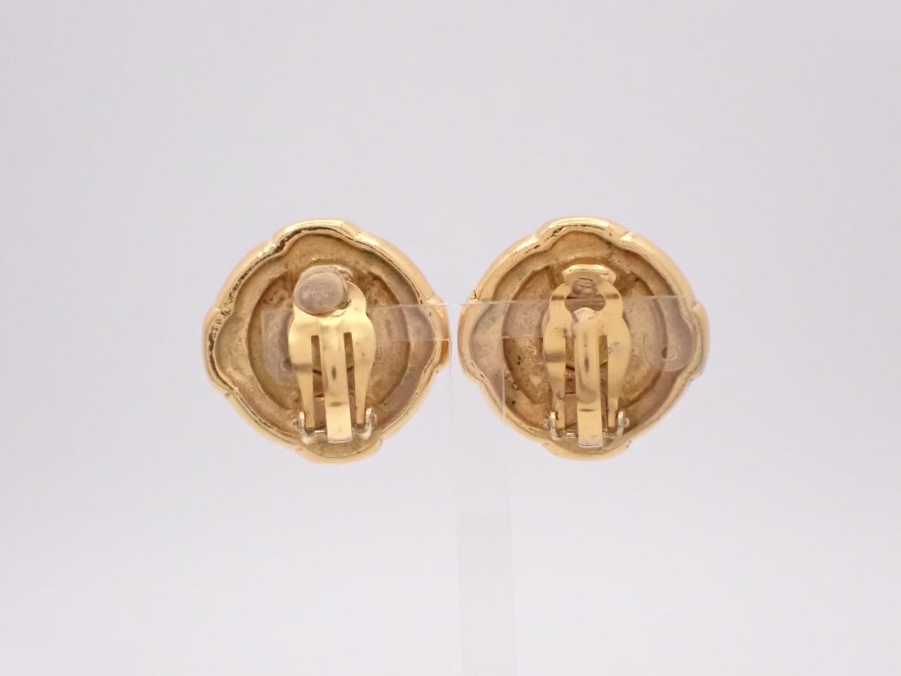 Coco Mark Earrings, Gold — view 2
