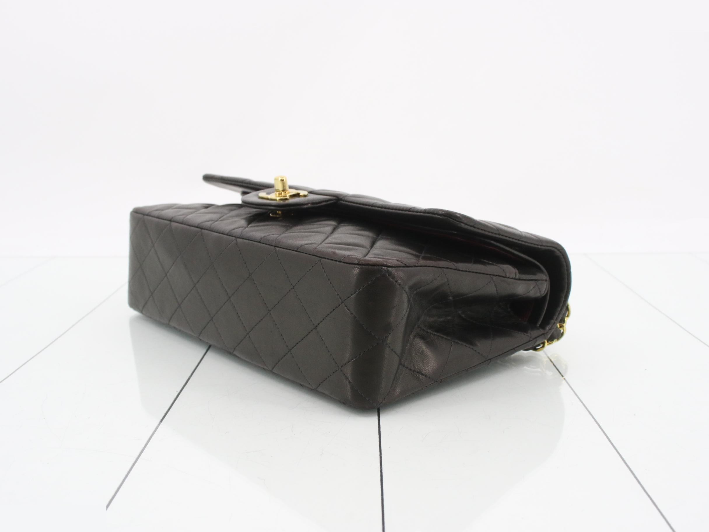 Matelassé 25 Double Chain Shoulder Bag, Double Flap, Lambskin, Black, Series 2, W25 — view 6