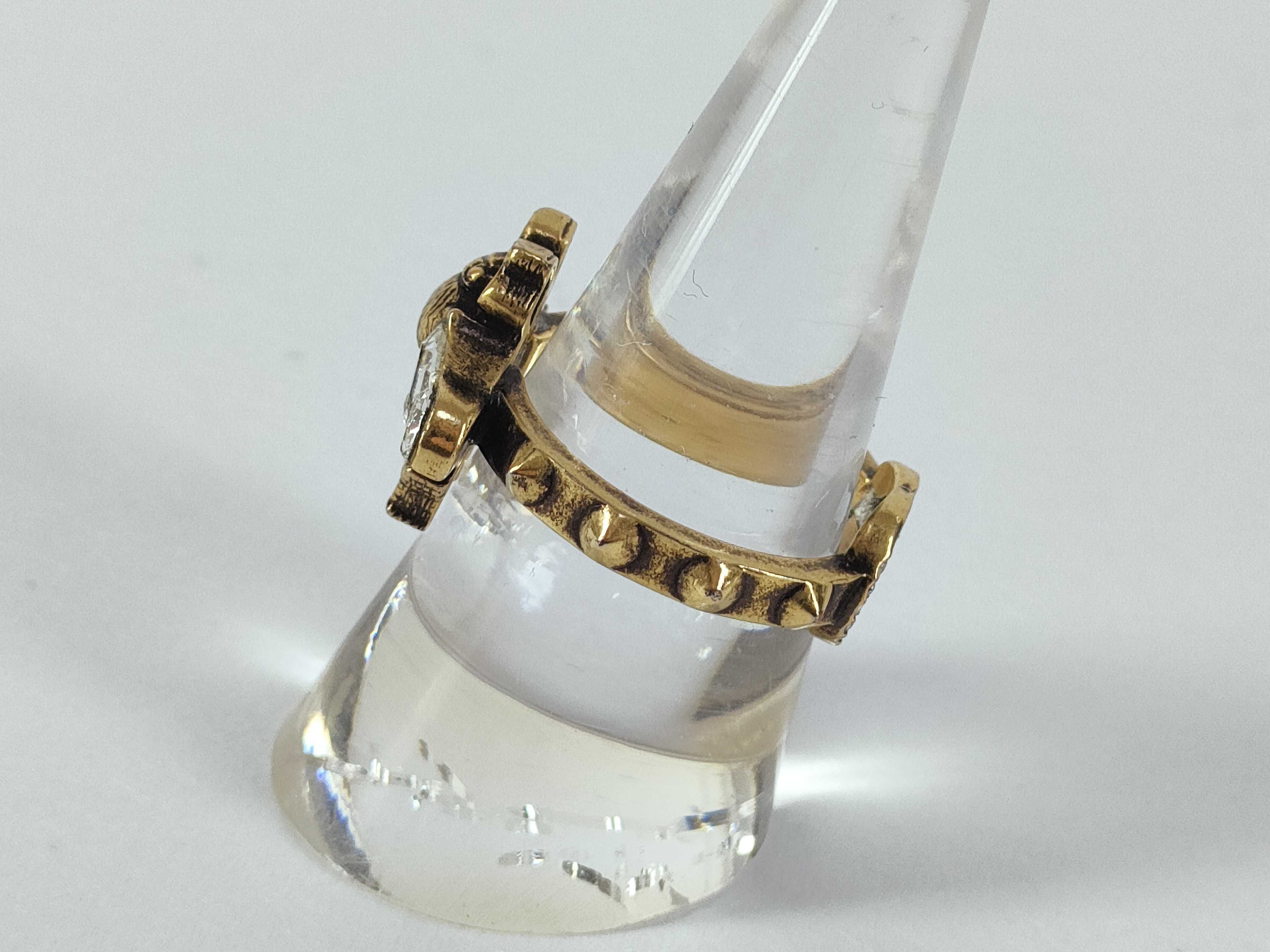 Interlocking G Bee Gold Ring — view 2