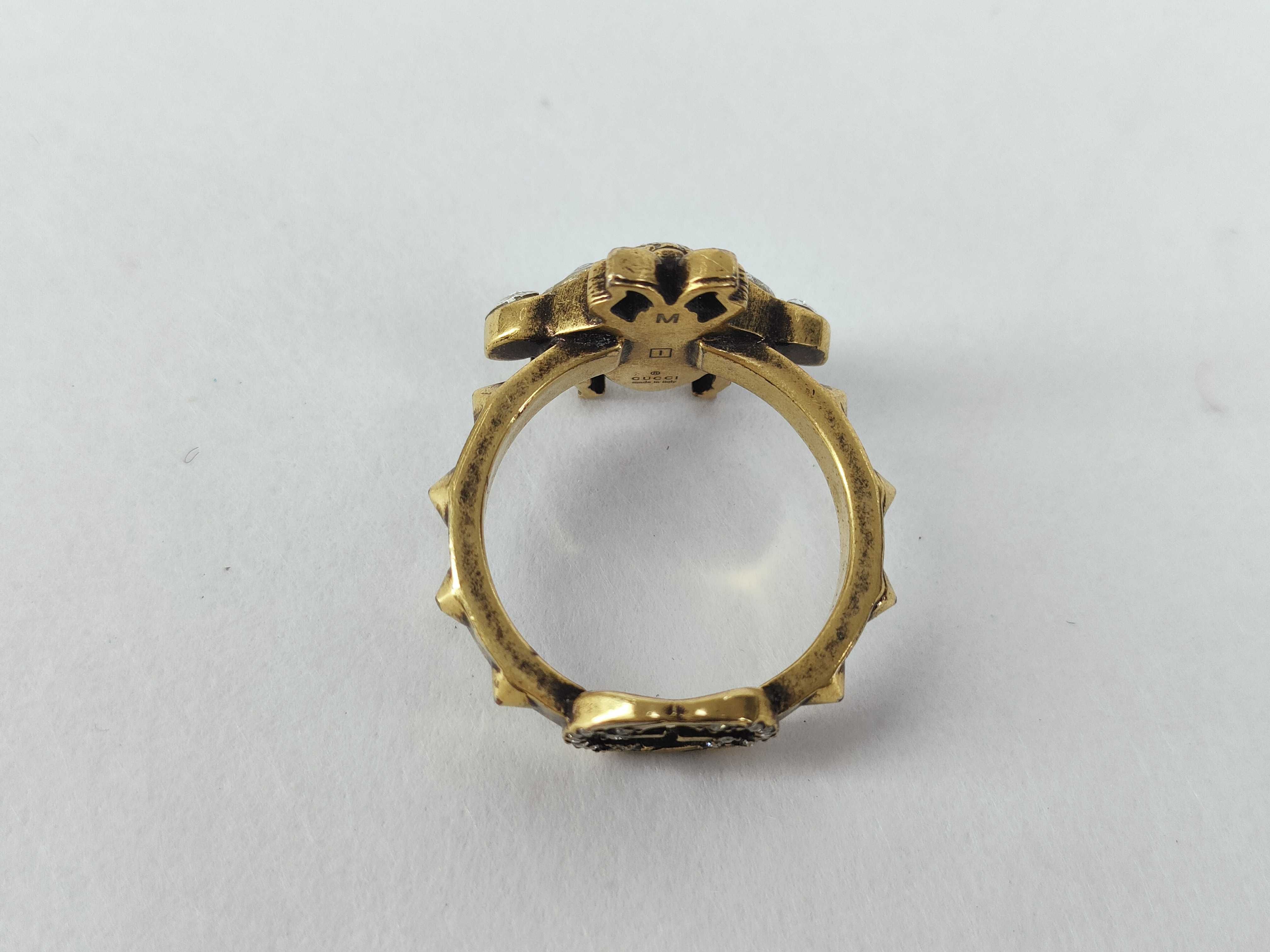 Interlocking G Bee Gold Ring — view 4
