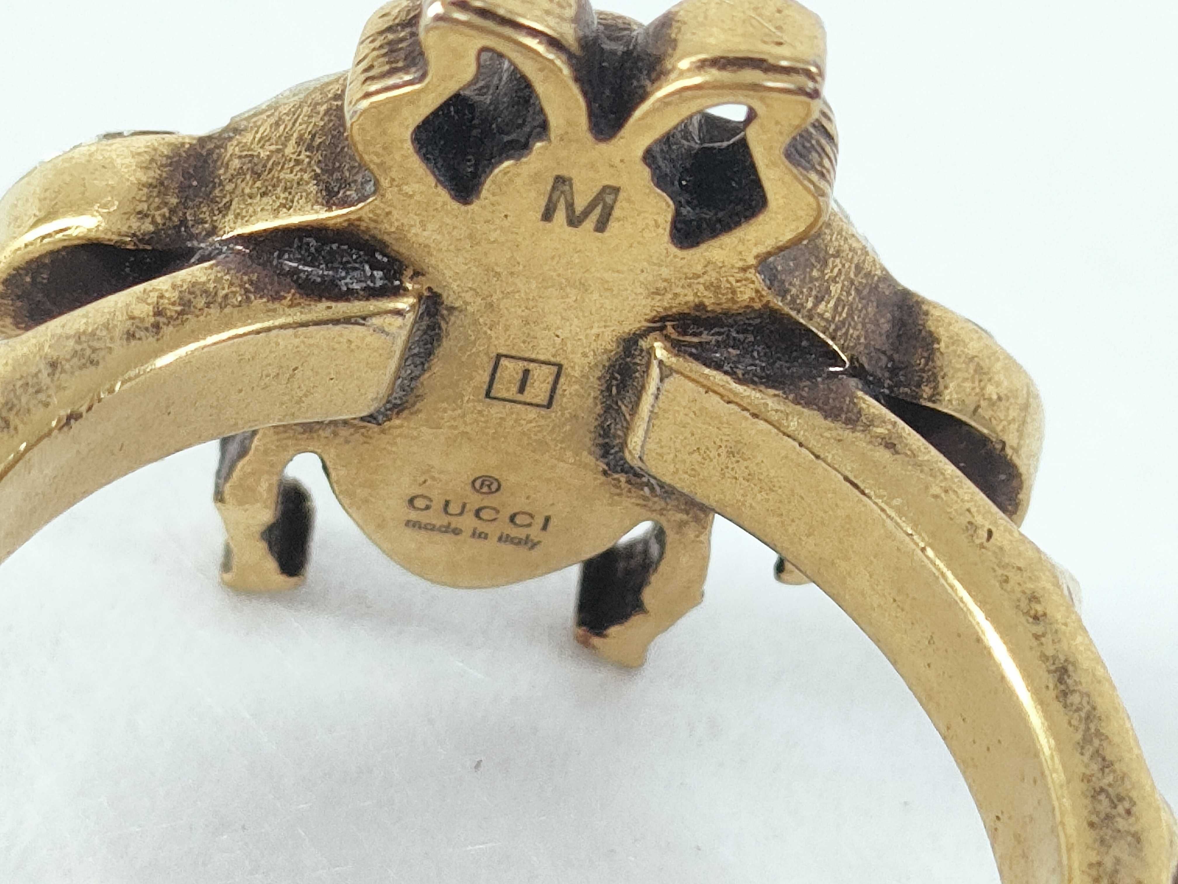 Interlocking G Bee Gold Ring — view 5