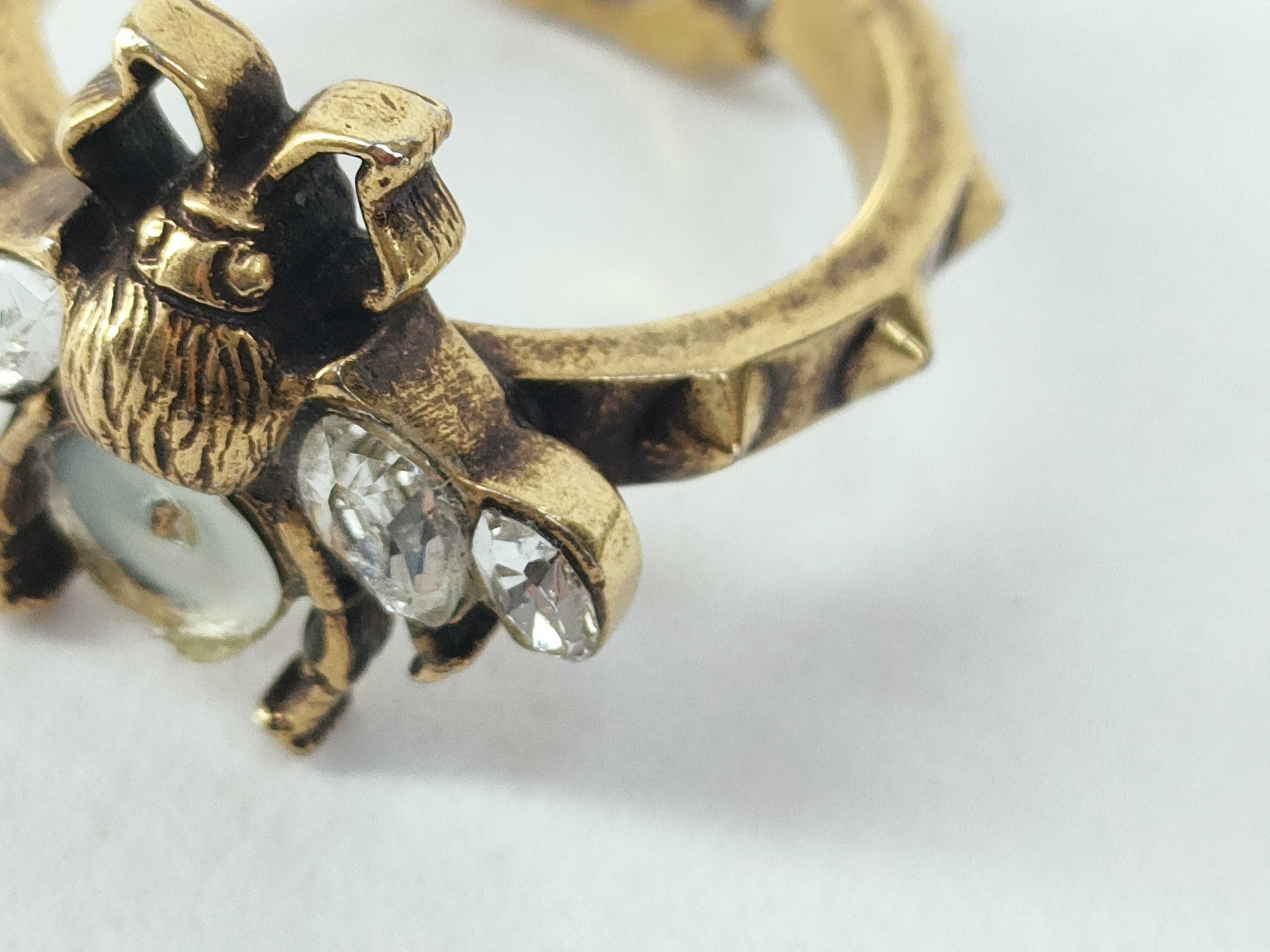 Interlocking G Bee Gold Ring — view 7