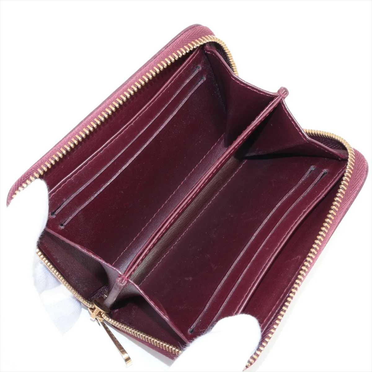 Vernis x Monogram Zippy Coin Purse M93607 TS3112 Amarante Compact Wallet — view 3