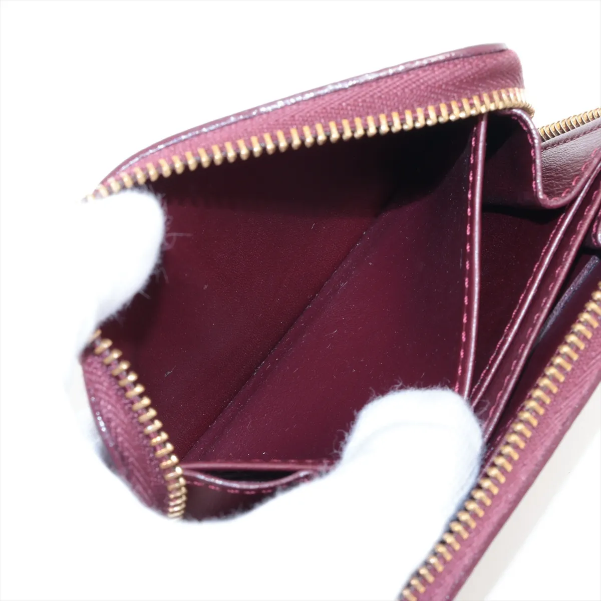 Vernis x Monogram Zippy Coin Purse M93607 TS3112 Amarante Compact Wallet — view 4