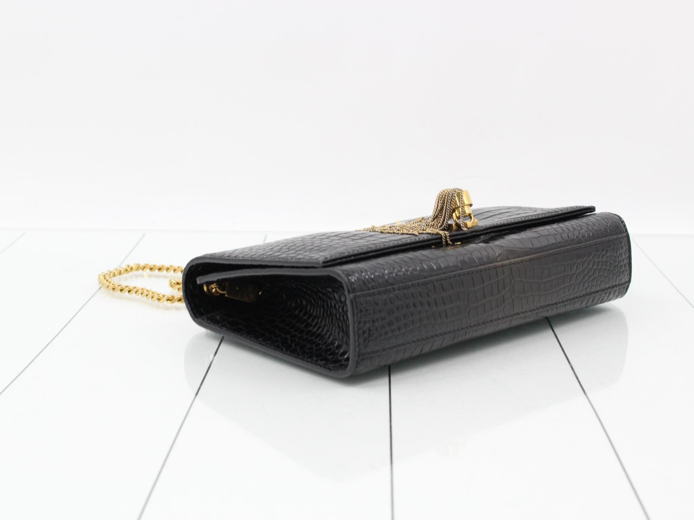 Kate Chain Shoulder Bag, Black — view 5
