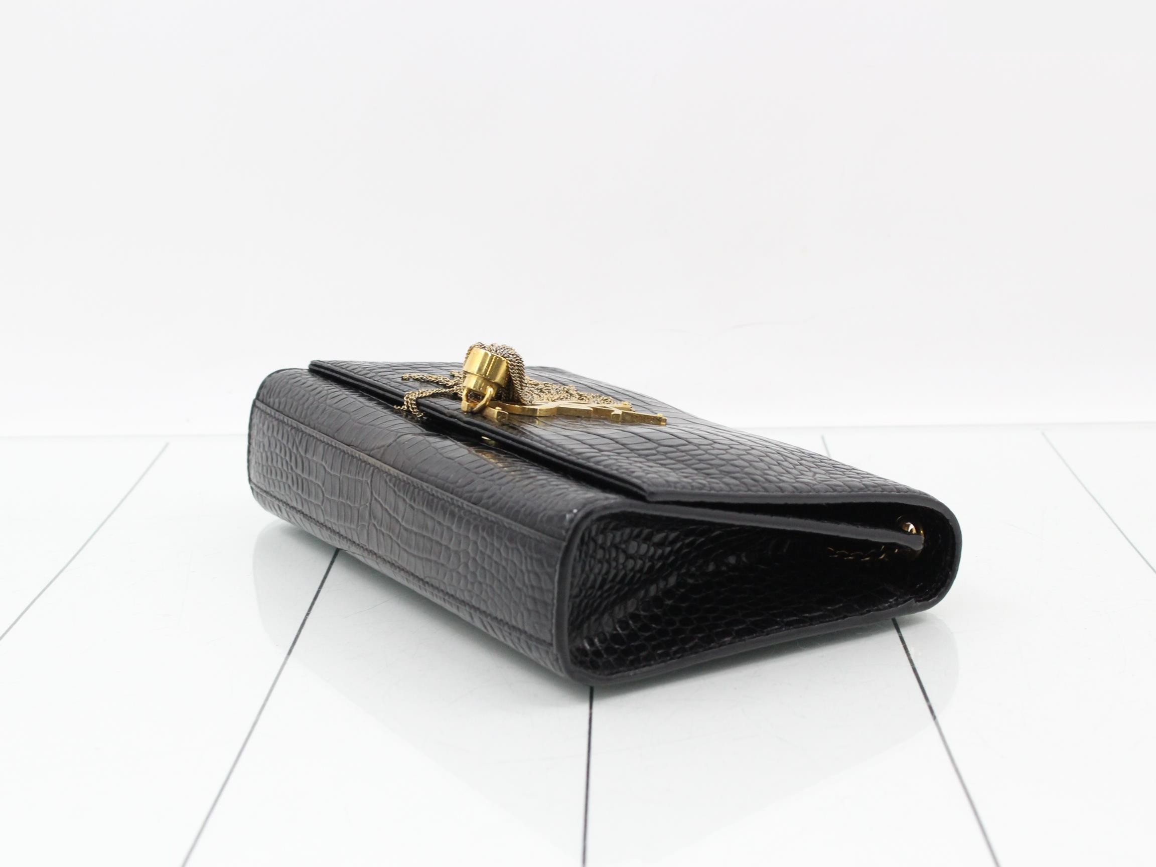 Kate Chain Shoulder Bag, Black — view 6