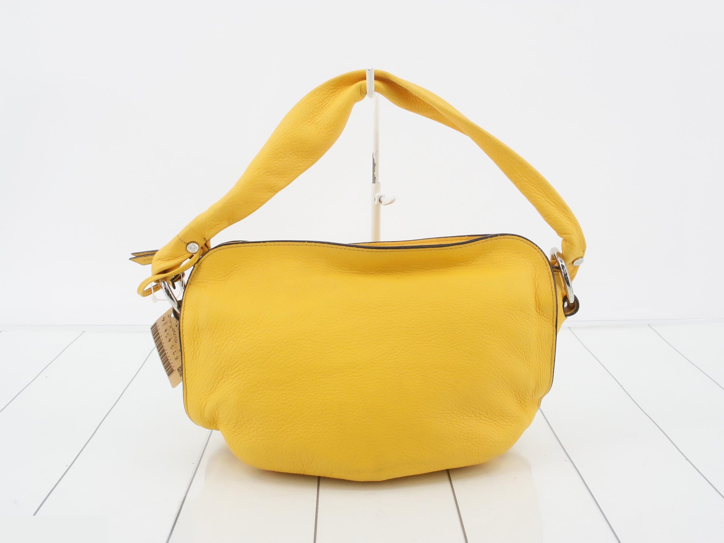 One shoulder bag yellow leather — view 2