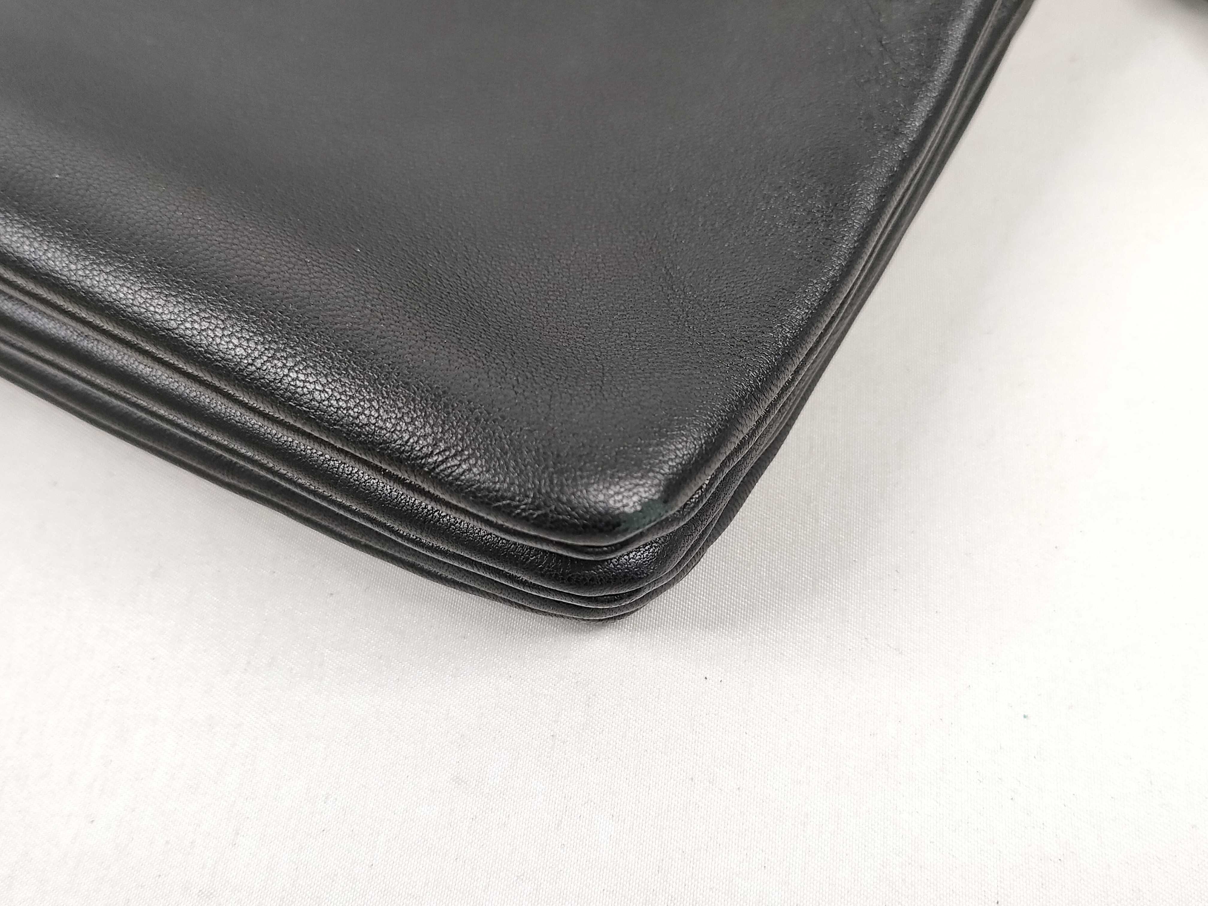 Trio Leather Shoulder Bag, Black — view 6