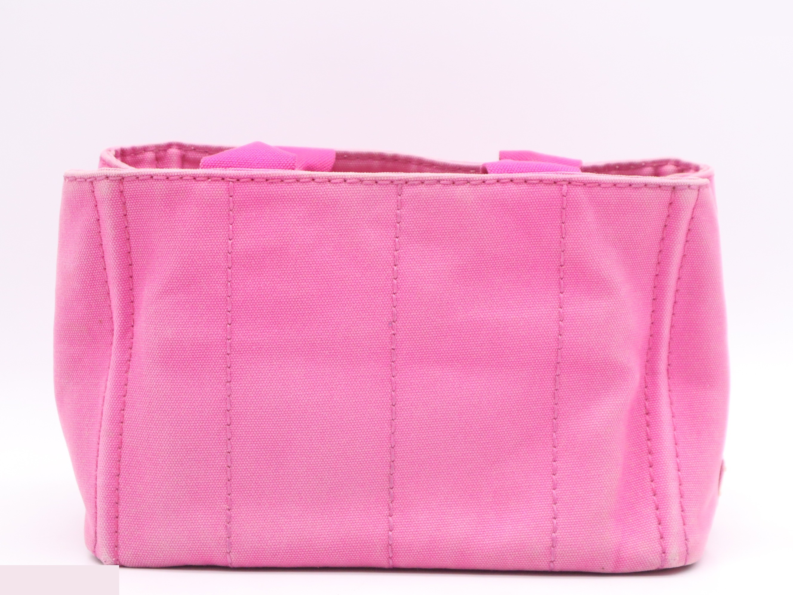 Canvas Canapa handbag, with guarantee card, pink. — view 2