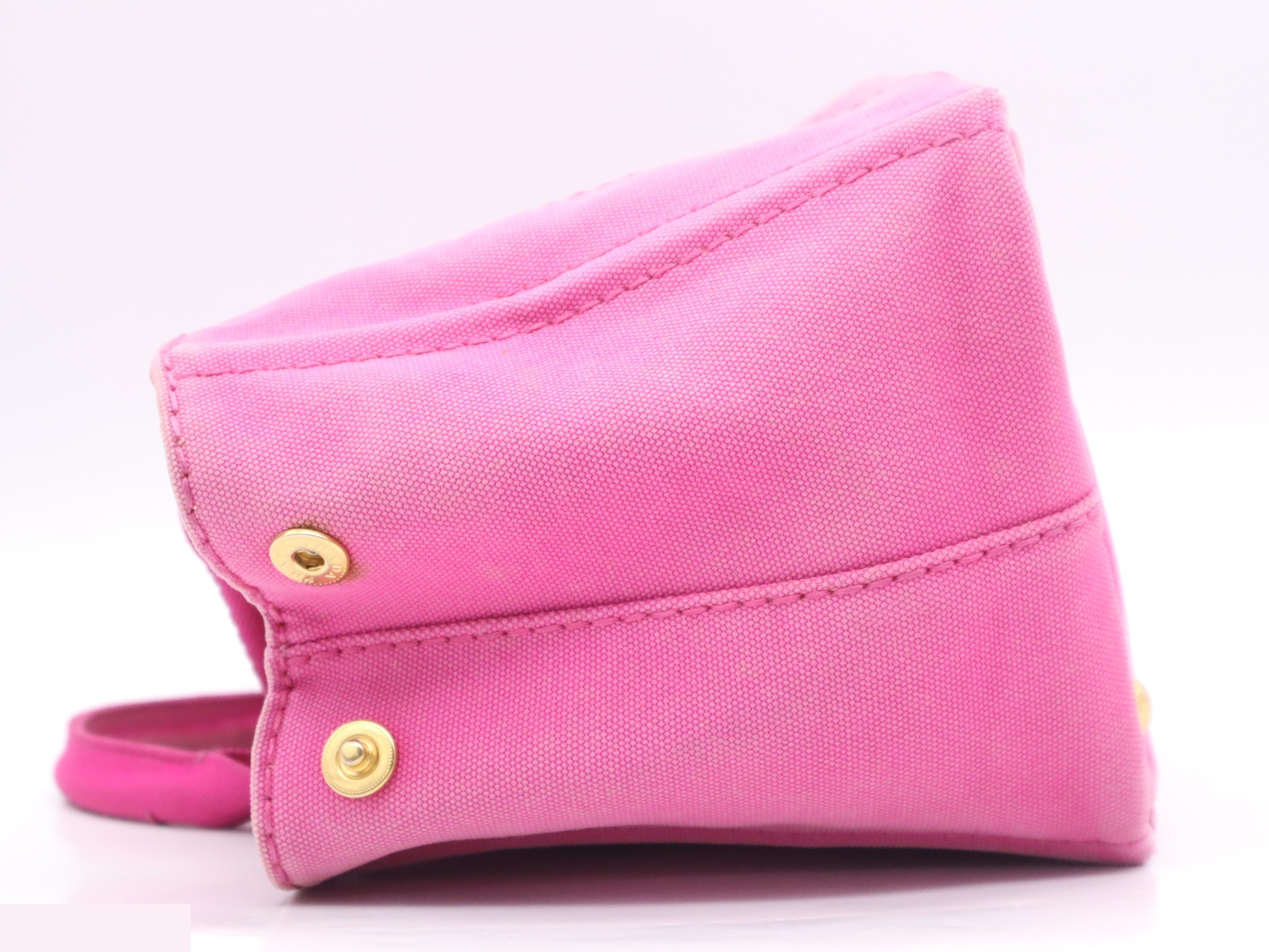 Canvas Canapa handbag, with guarantee card, pink. — view 3