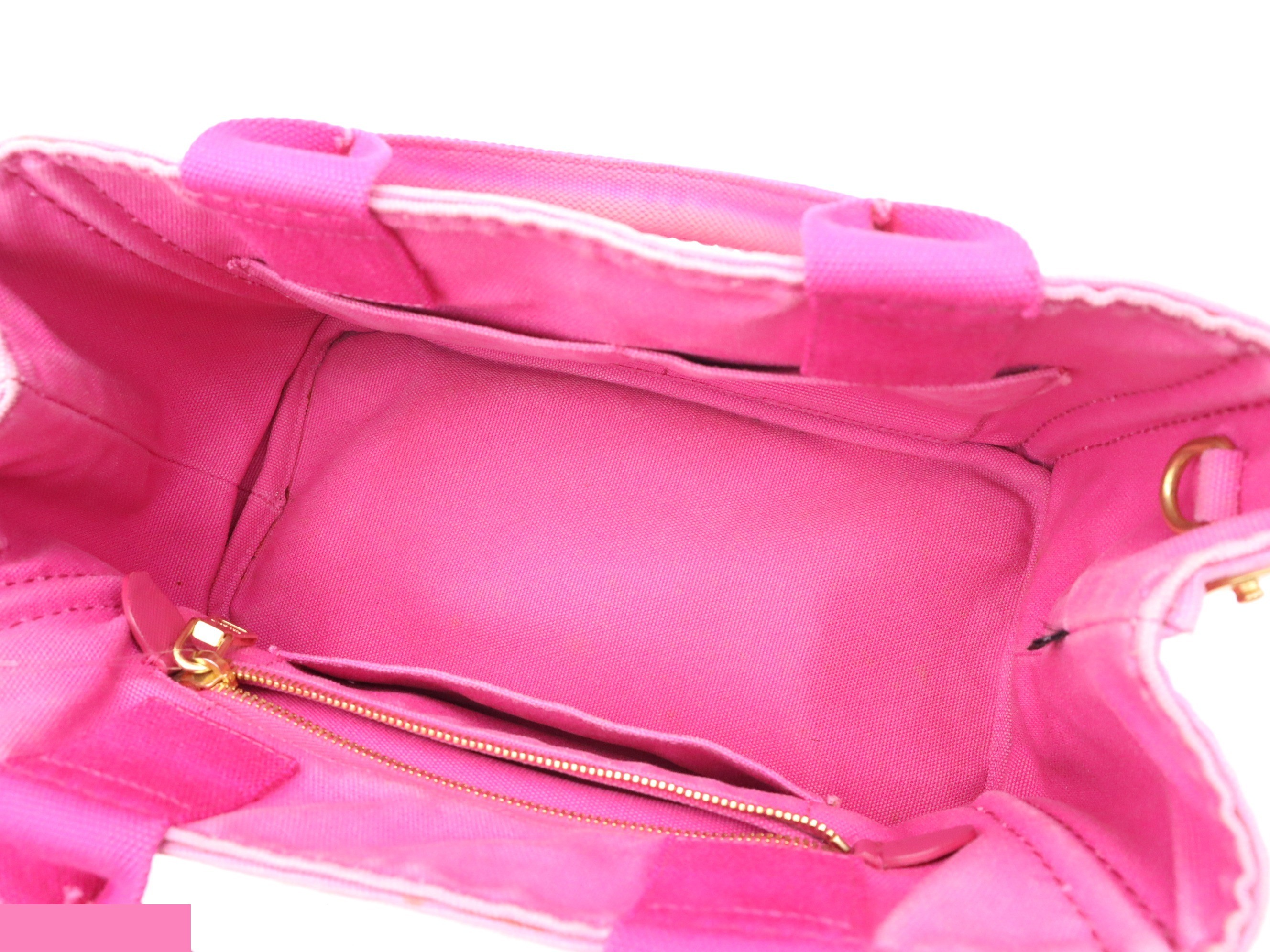 Canvas Canapa handbag, with guarantee card, pink. — view 7