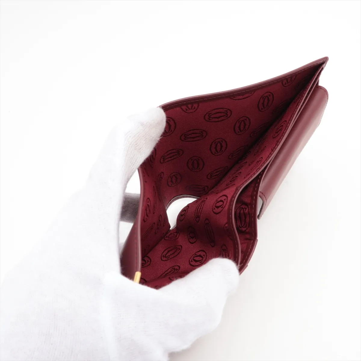 Must Leather Compact Wallet Bordeaux — view 5