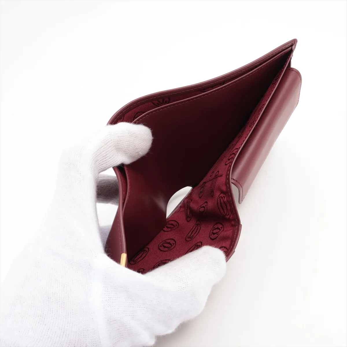 Must Leather Compact Wallet Bordeaux — view 6