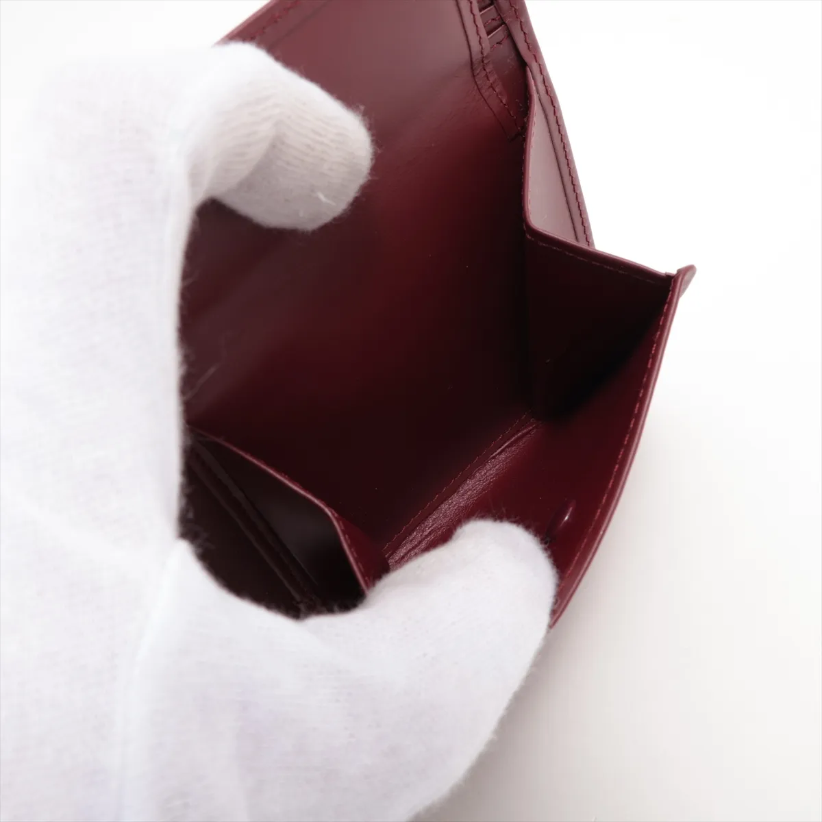 Must Leather Compact Wallet Bordeaux — view 7