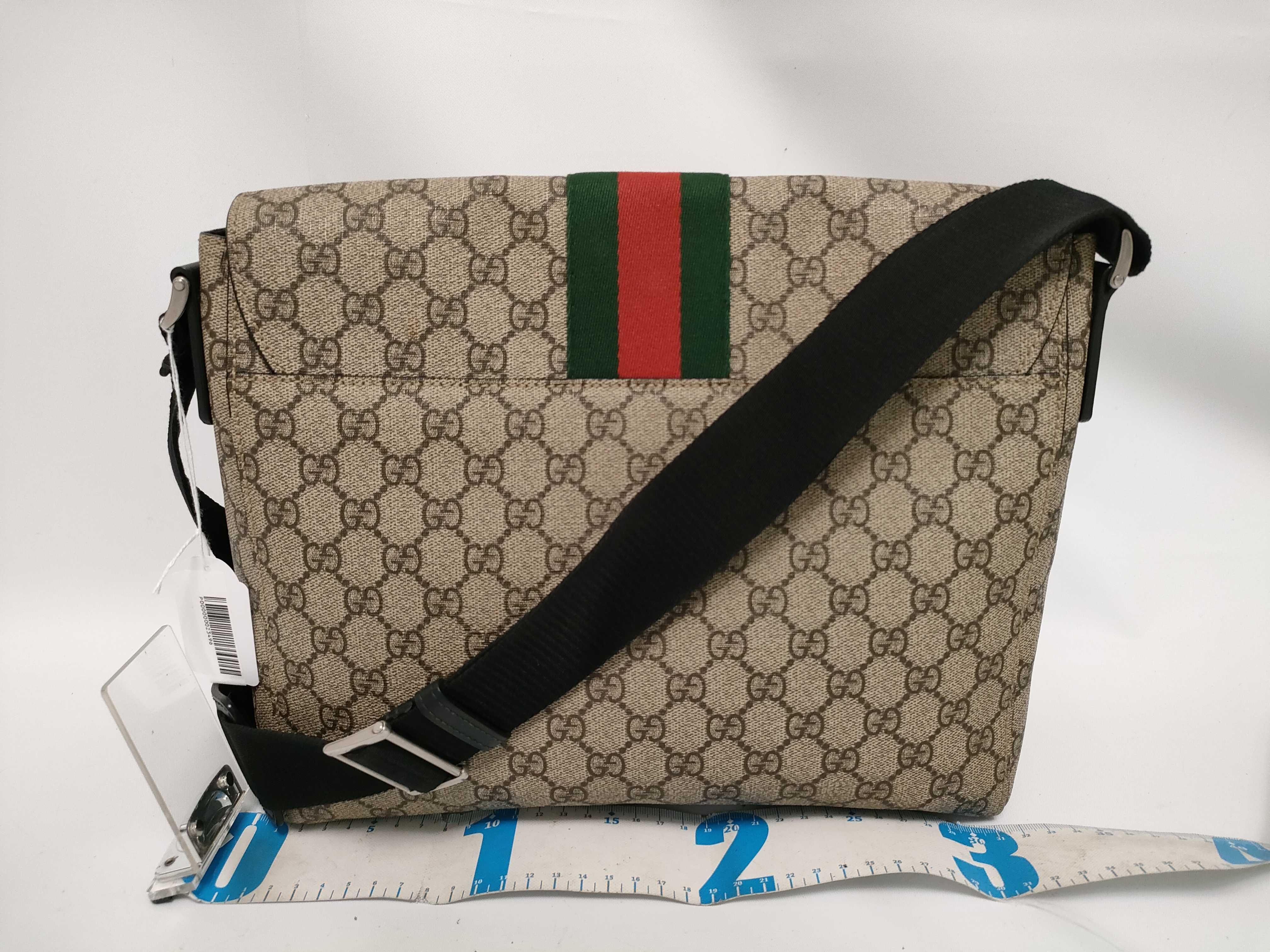 GG Supreme FR-GG Supreme PVC & leather Shoulder bag Beige 475432 Shoulder bag — view 2