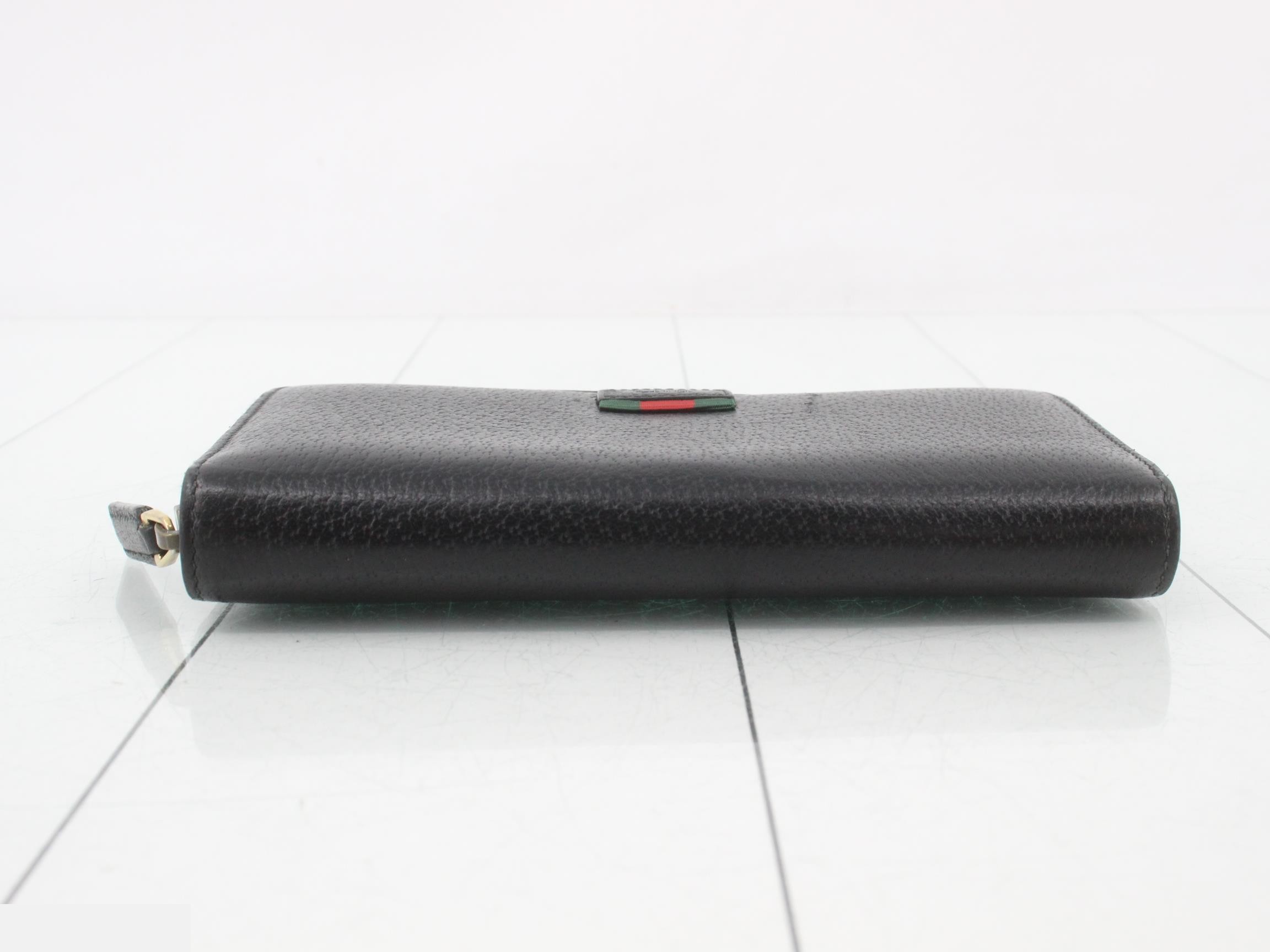 Leather Sherry Line Round Zipper Long Wallet — view 3