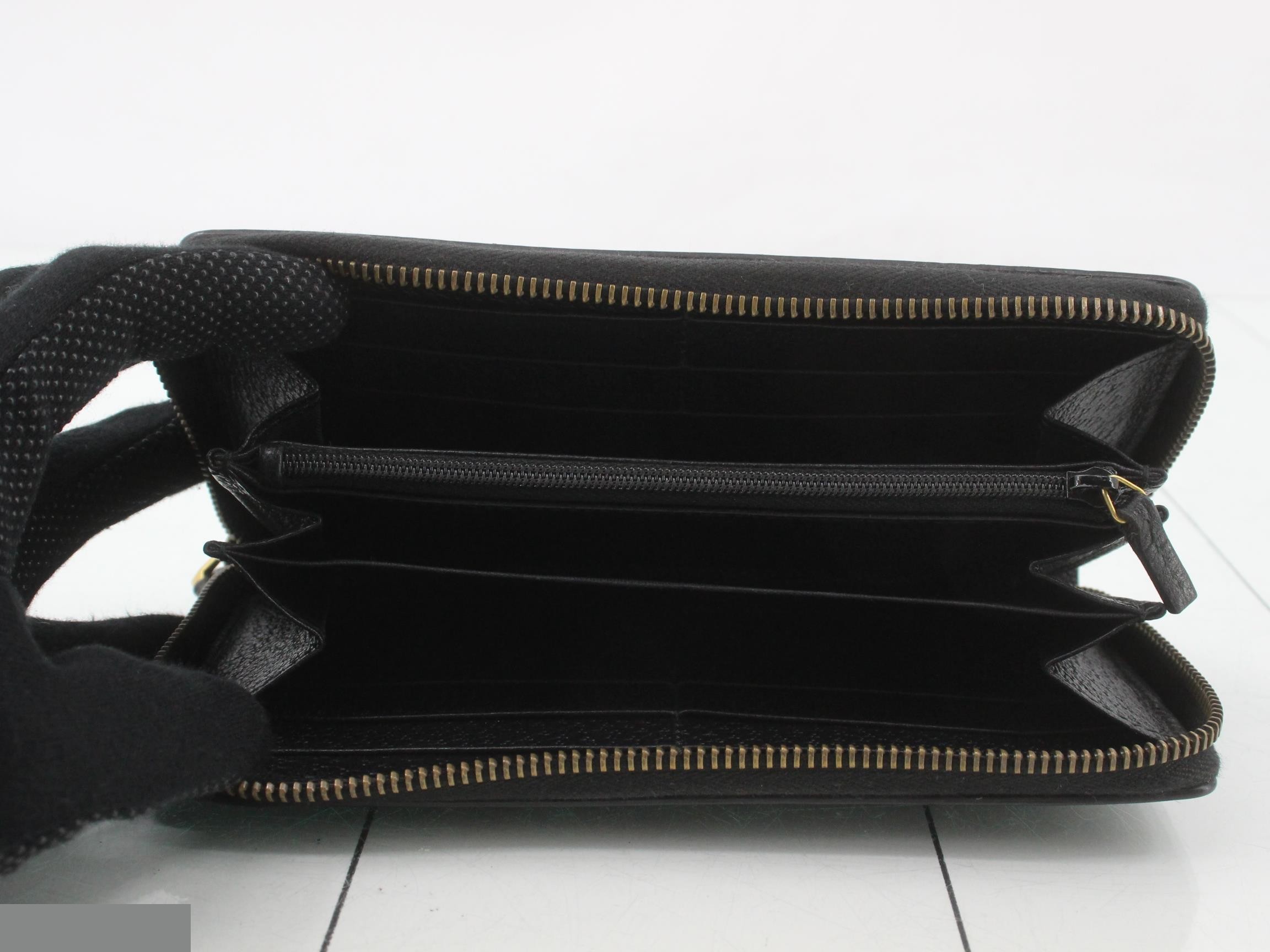 Leather Sherry Line Round Zipper Long Wallet — view 4