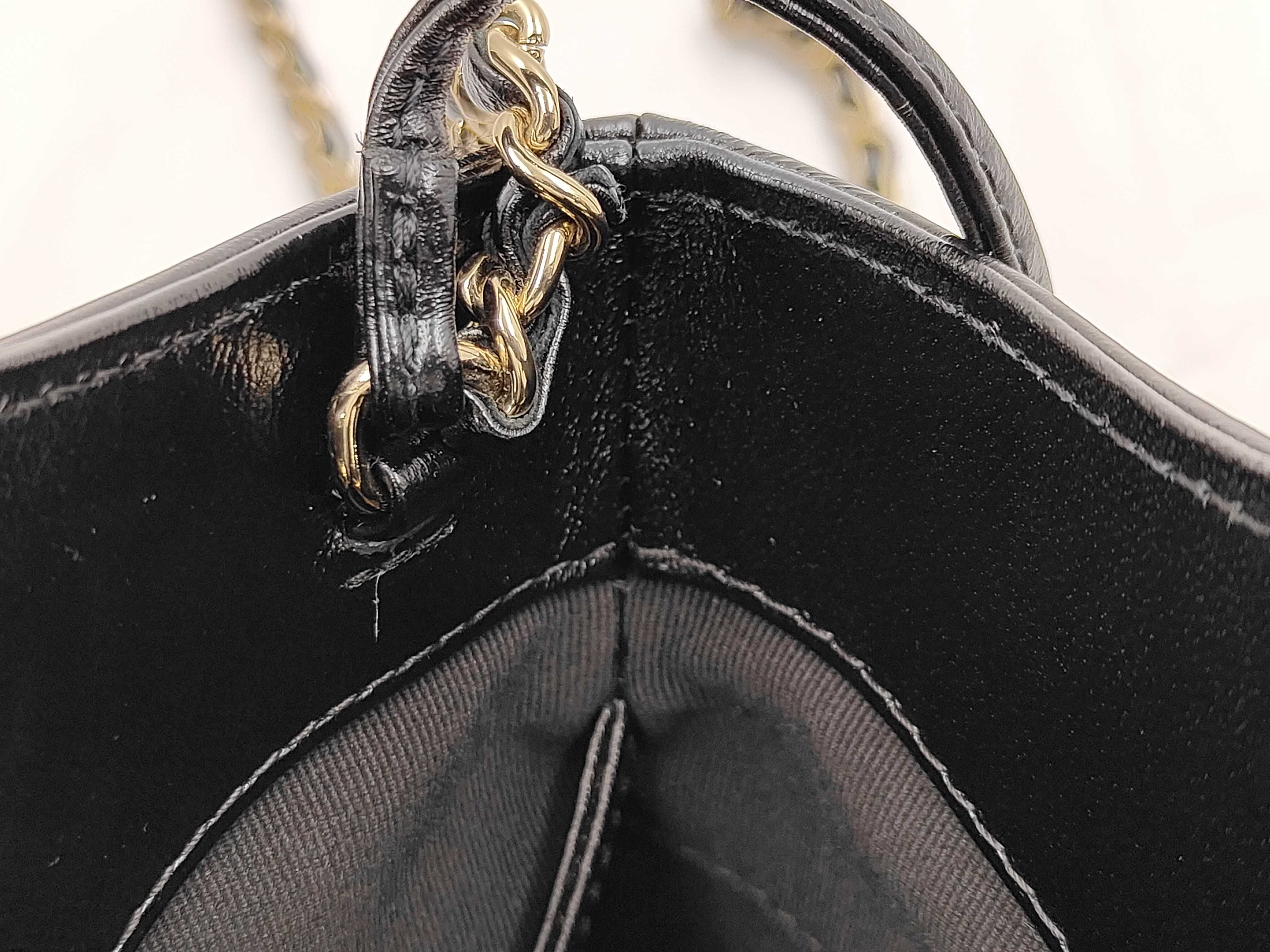 Mini Shopping Bag CHANEL31 Shiny Calfskin Black Gold Hardware AS4133 Shoulder Bag — view 8