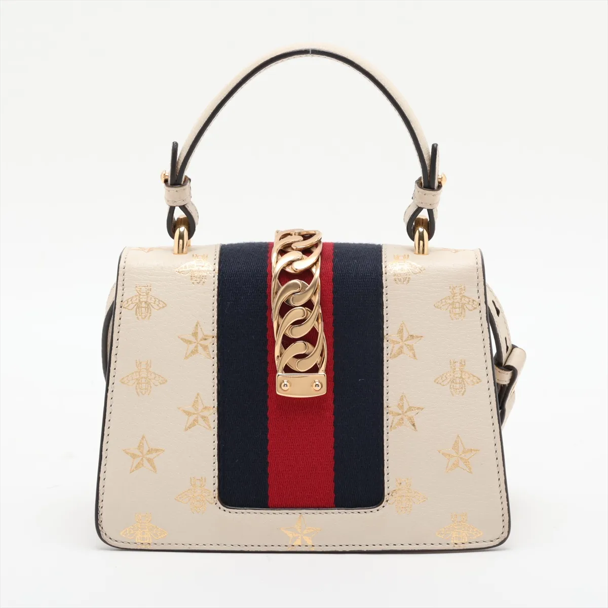 Sylvie 470270 Leather 2-Way Handbag Beige — view 2
