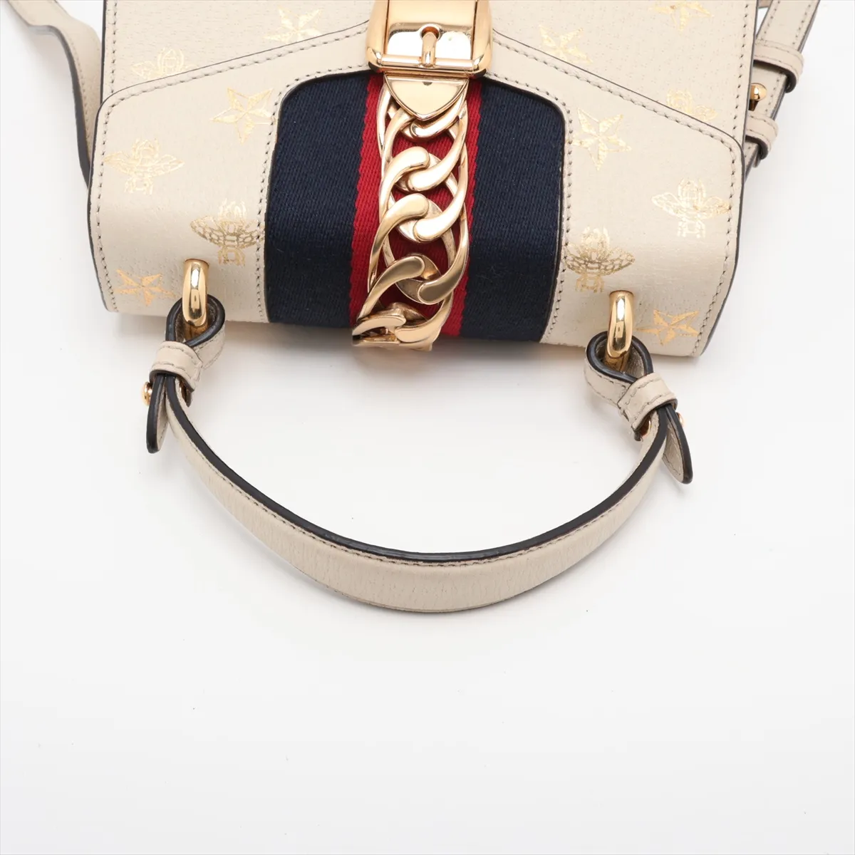 Sylvie 470270 Leather 2-Way Handbag Beige — view 5