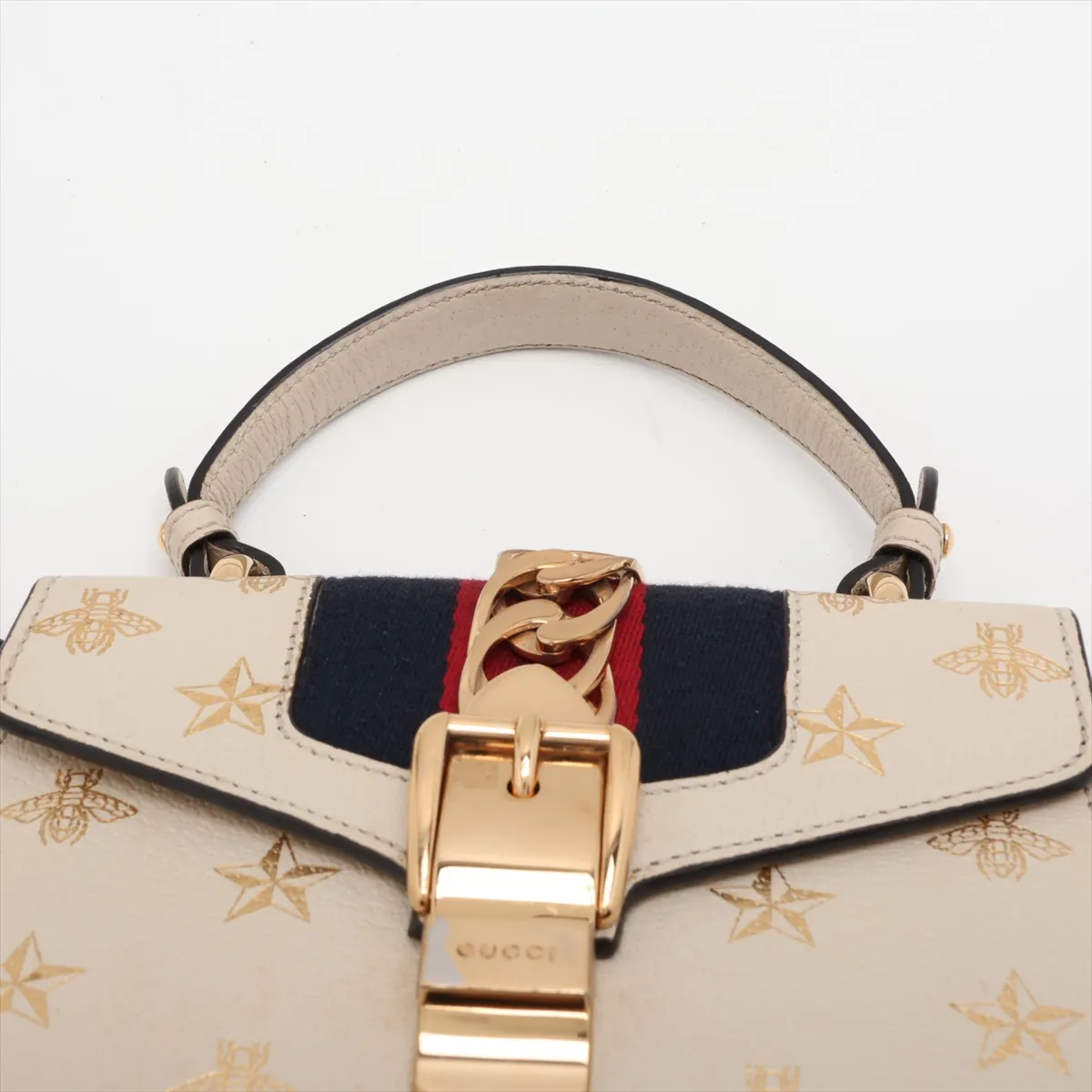Sylvie 470270 Leather 2-Way Handbag Beige — view 6