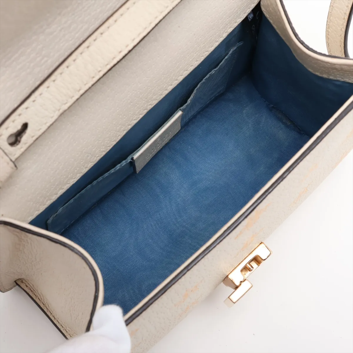 Sylvie 470270 Leather 2-Way Handbag Beige — view 8