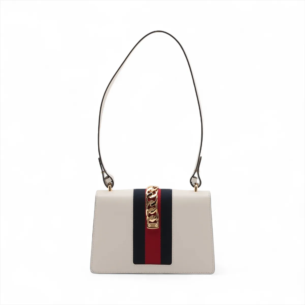 Sylvie leather shoulder bag white 421882 — view 2