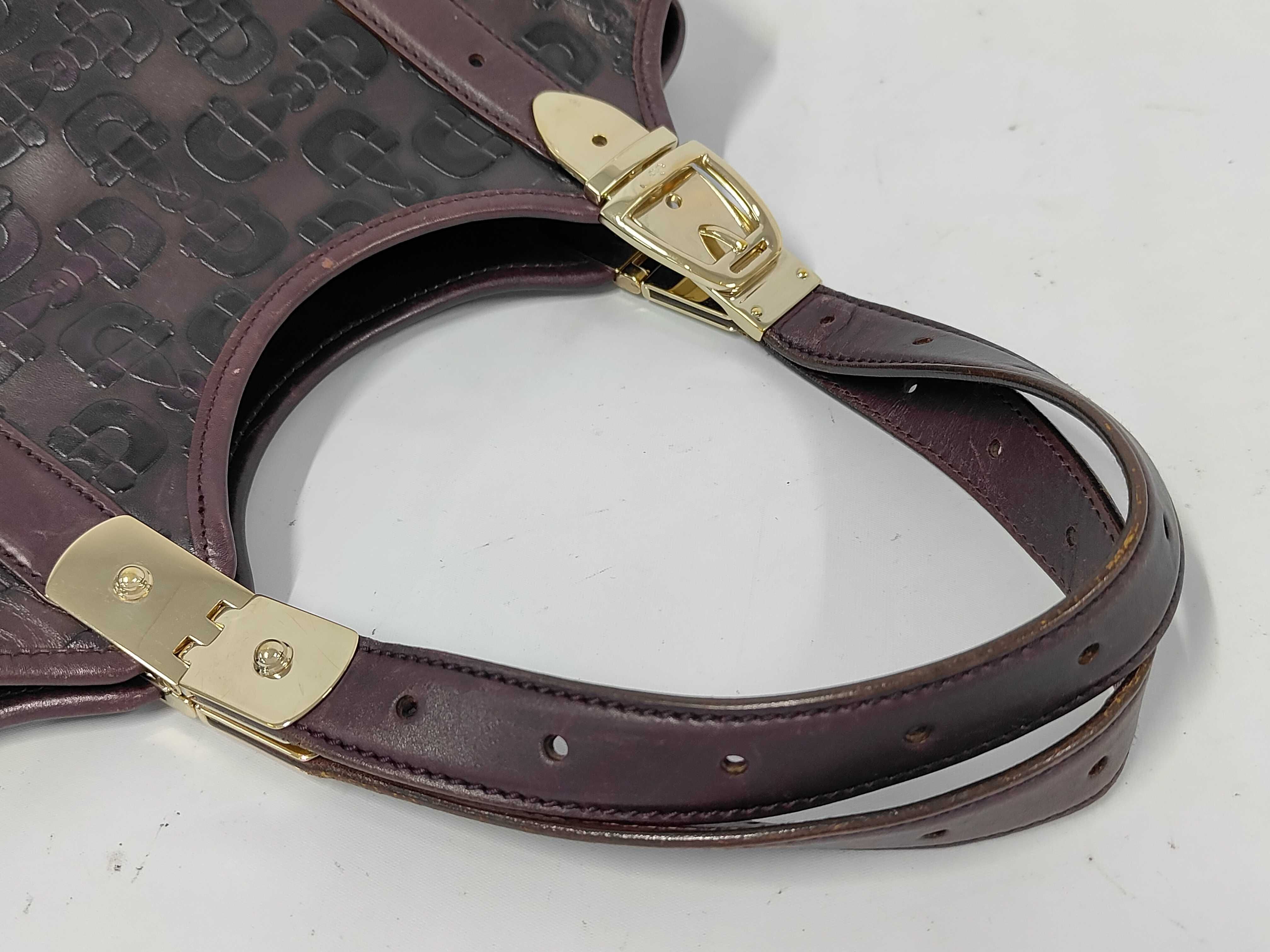 Horsebit Embossed Leather Handbag — view 3