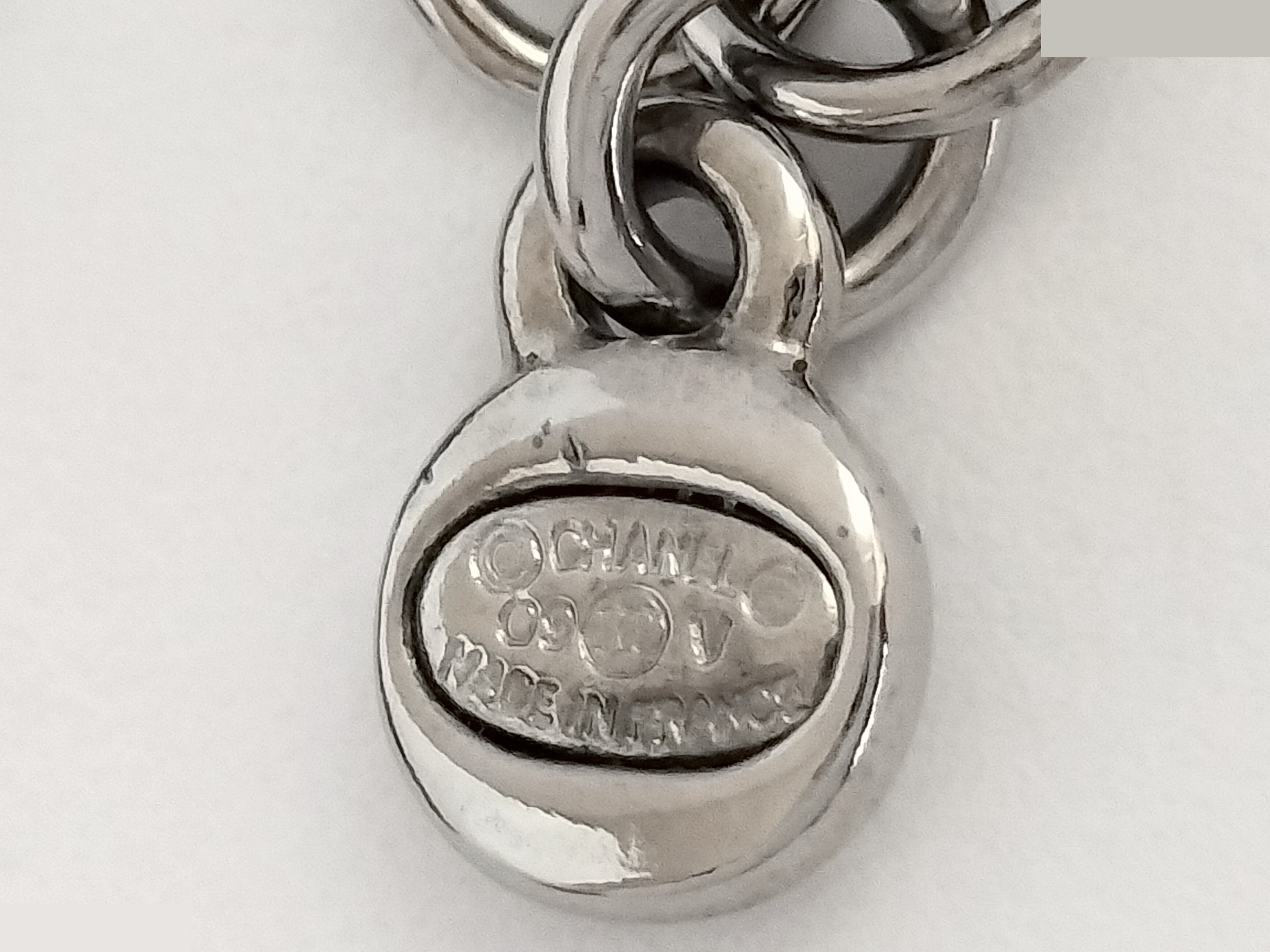 Coco Bijou Rhinestone Silver Necklace (Chain approx. 46cm) — view 3