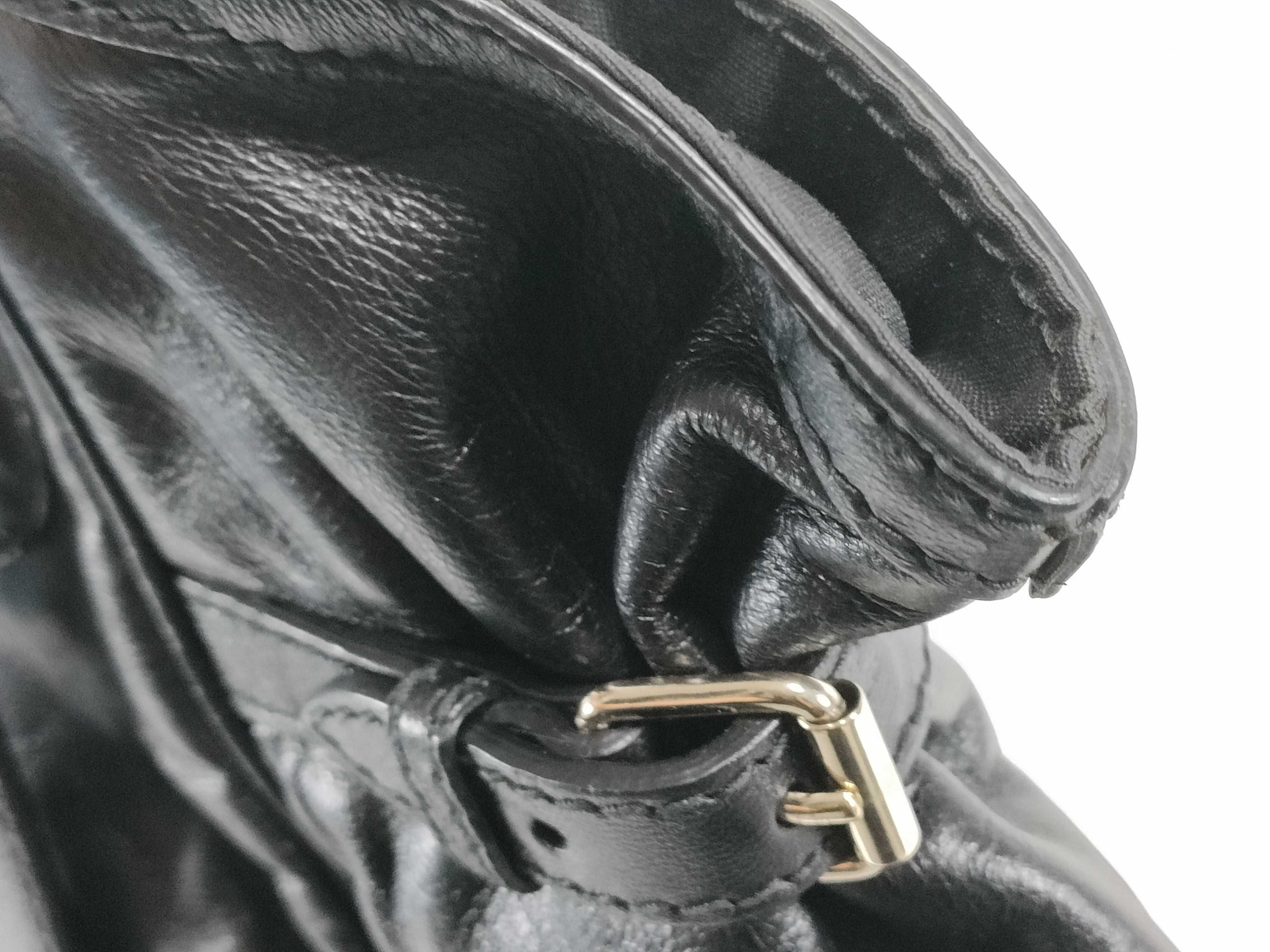 Guccissima Leather Tote Bag, Shoulder Bag, Black, Serial Number Tote Bag — view 15