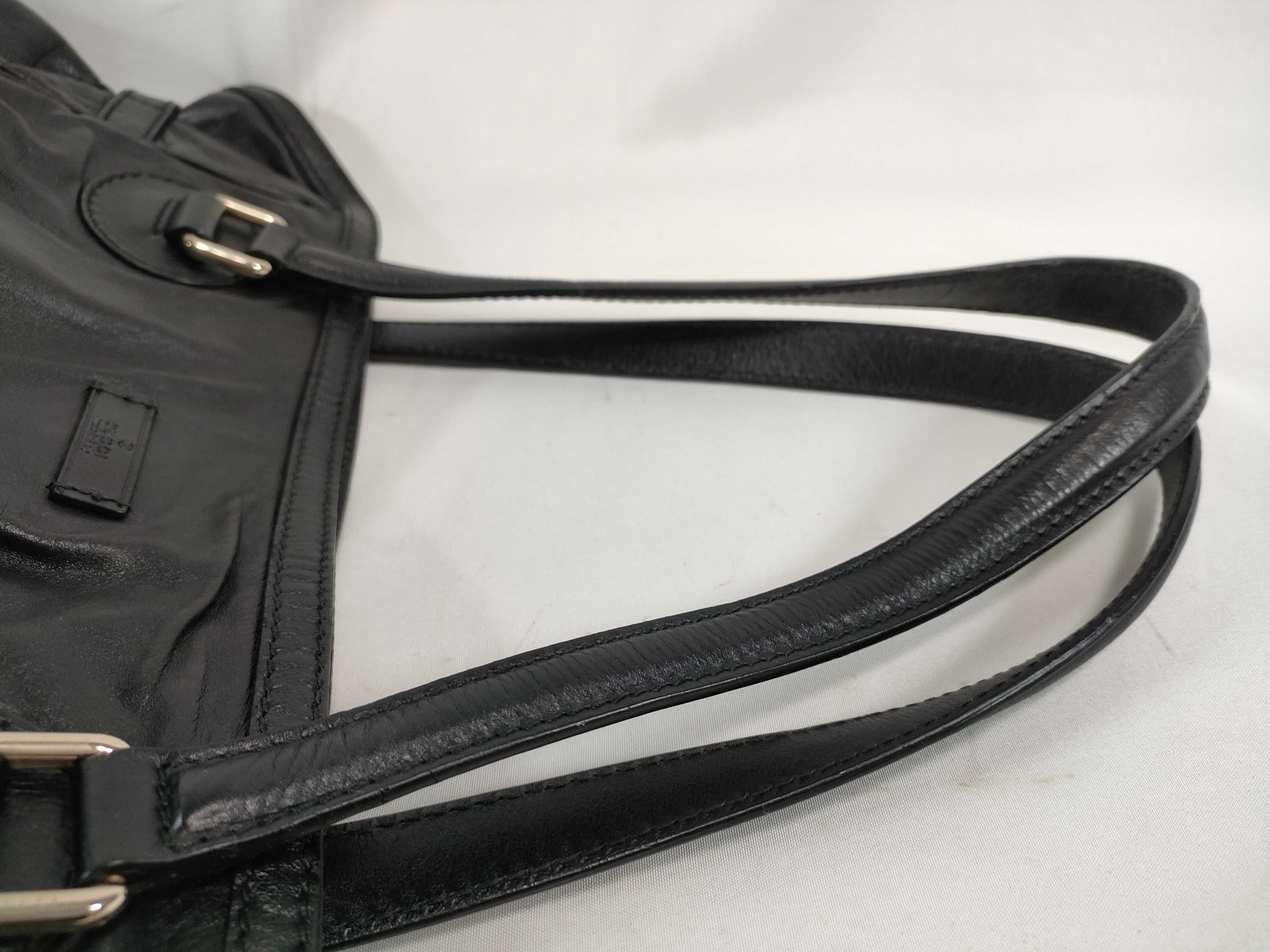 Guccissima Leather Tote Bag, Shoulder Bag, Black, Serial Number Tote Bag — view 3