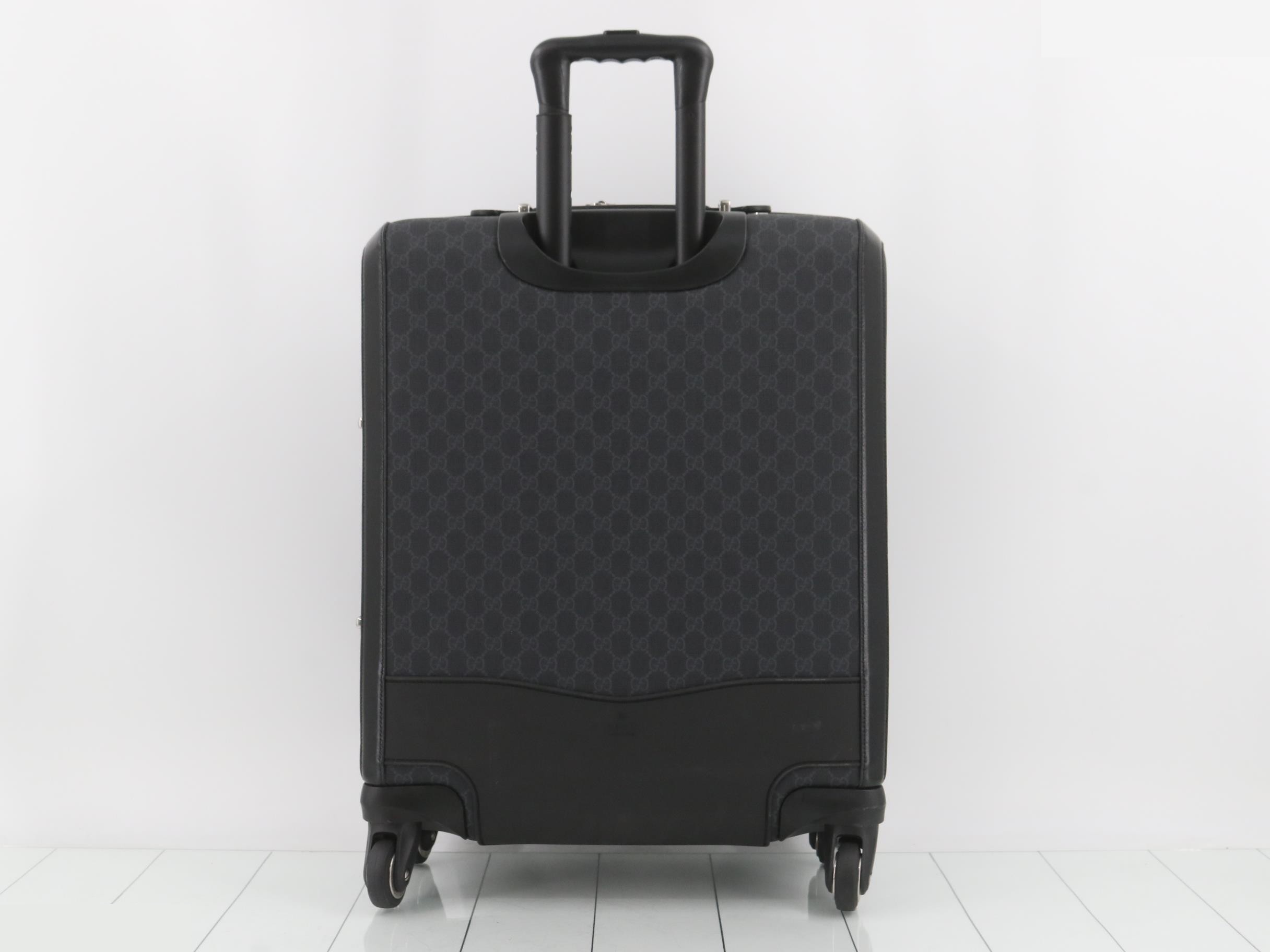 GG Supreme Savoy Trolley PVC/Leather Black — view 2