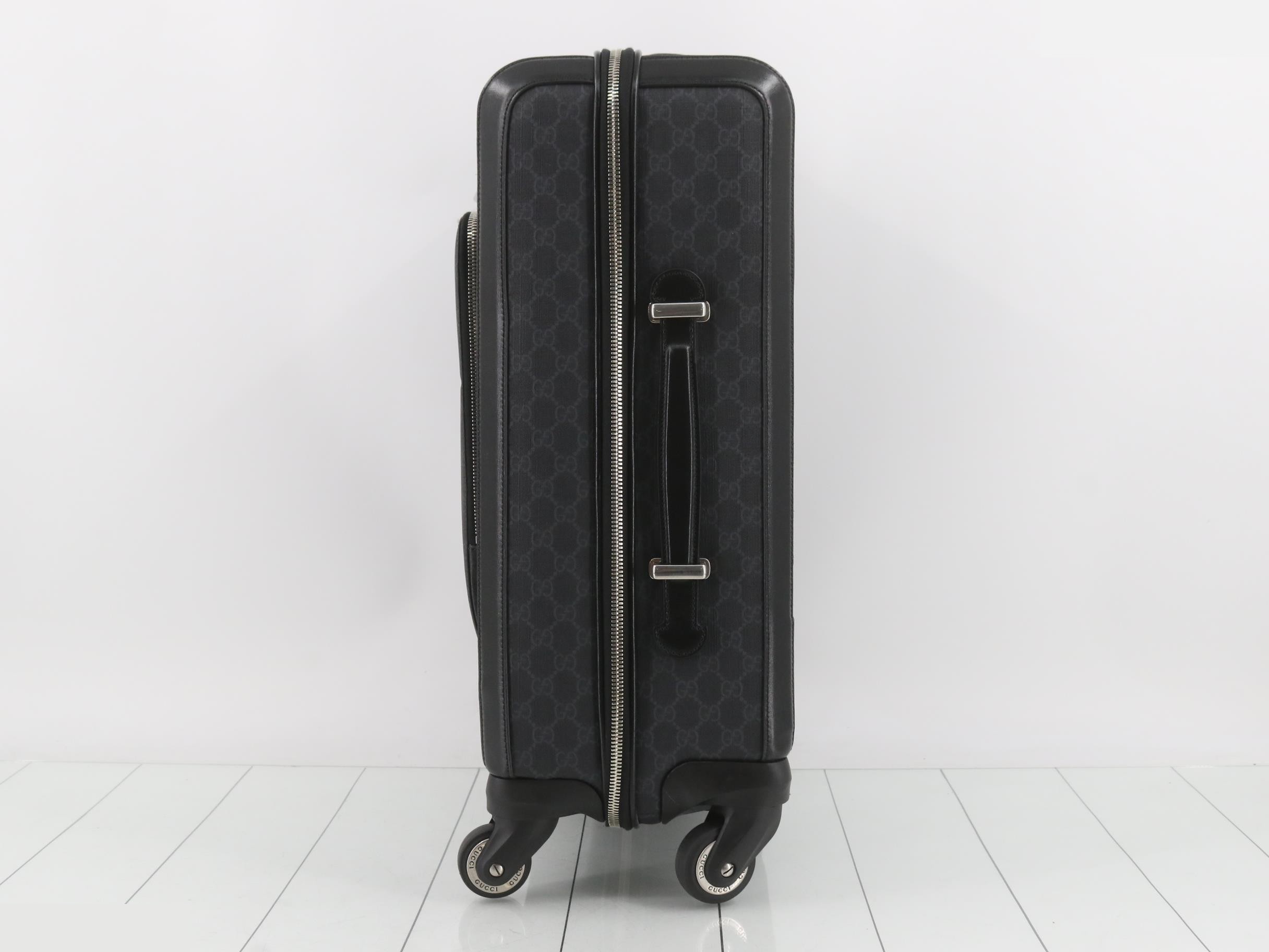 GG Supreme Savoy Trolley PVC/Leather Black — view 3