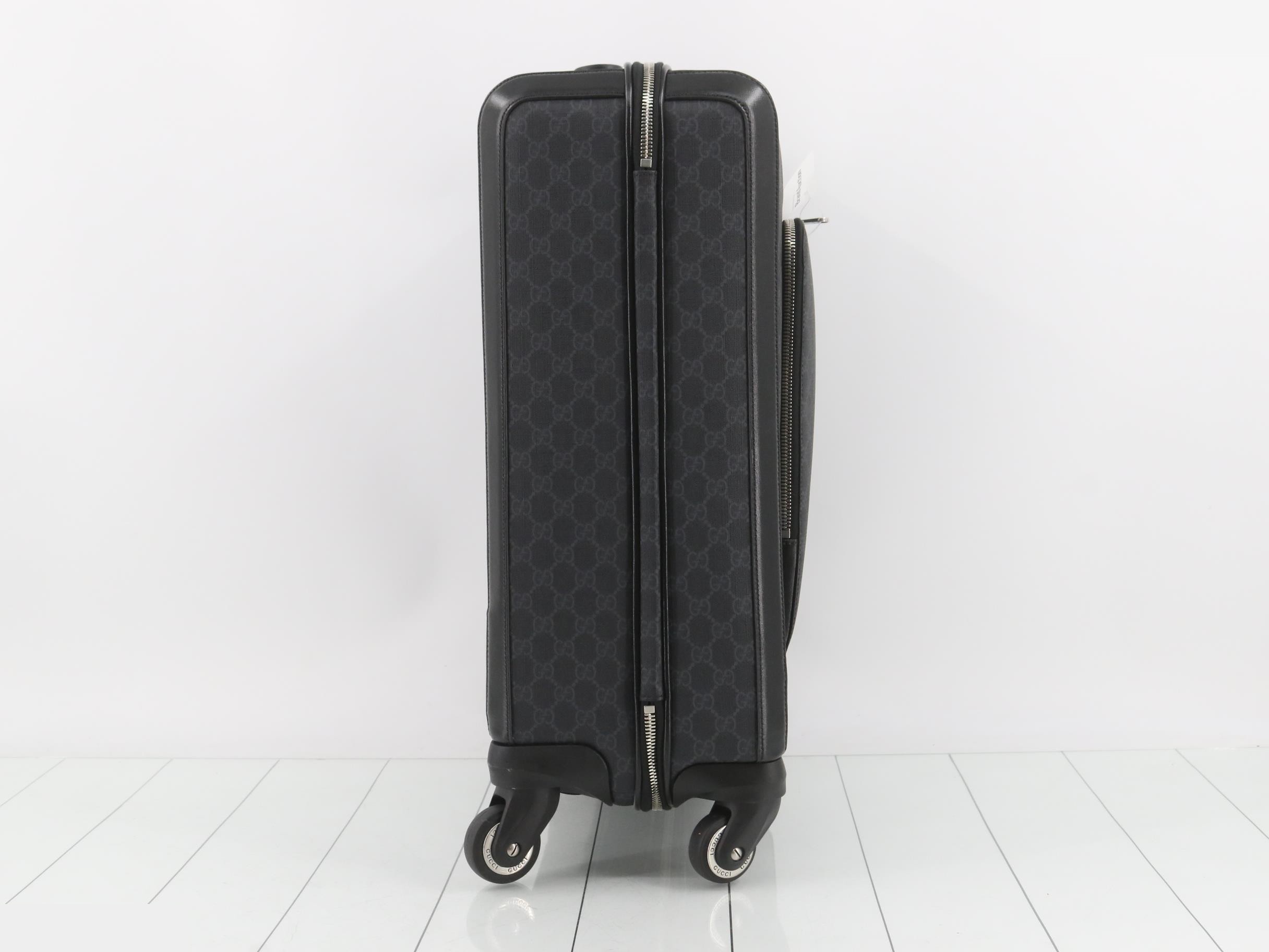 GG Supreme Savoy Trolley PVC/Leather Black — view 4