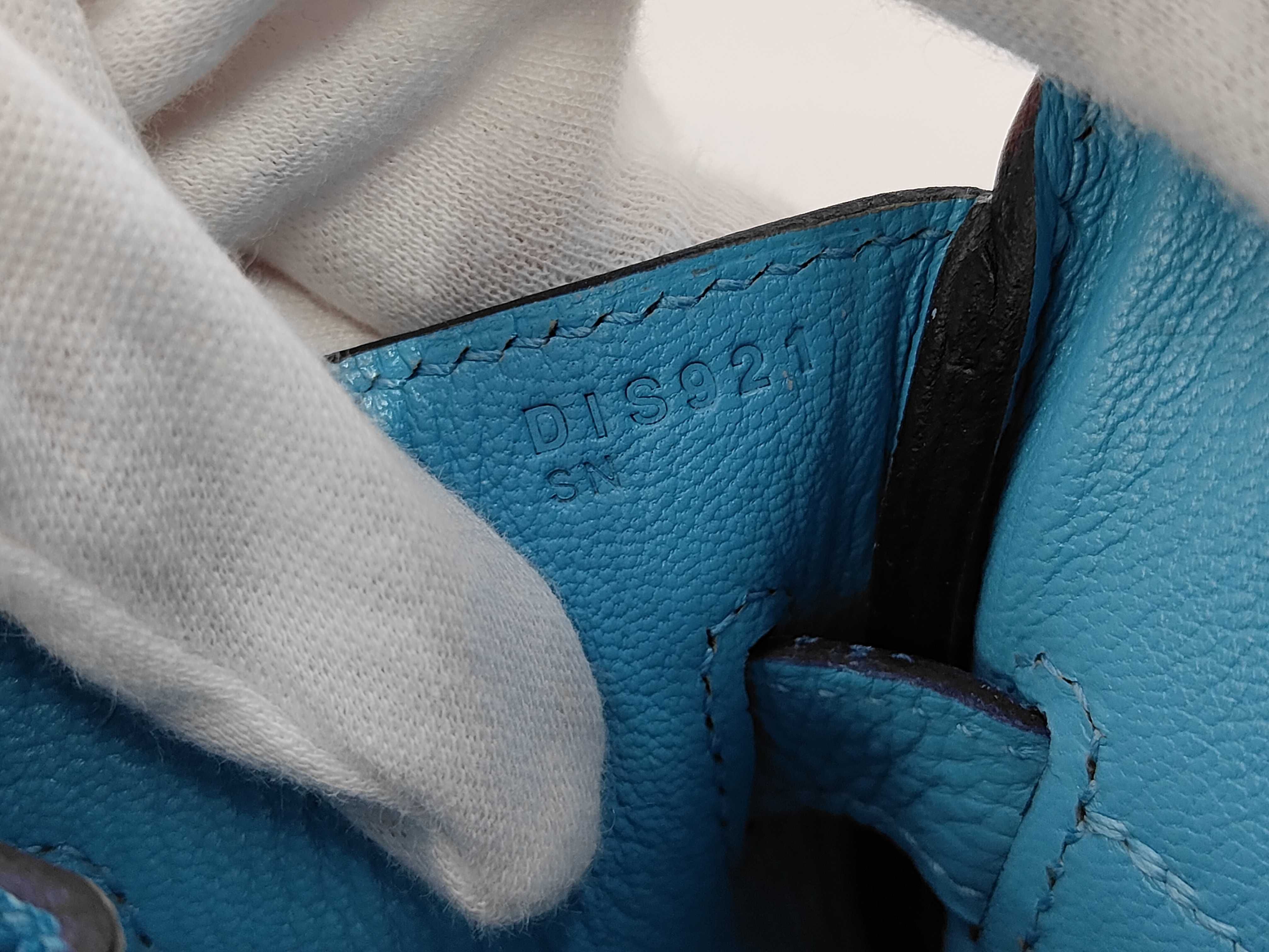 Birkin 30 Togo Leather, Light Blue, Silver Hardware, DIS921SN Handbag — view 13