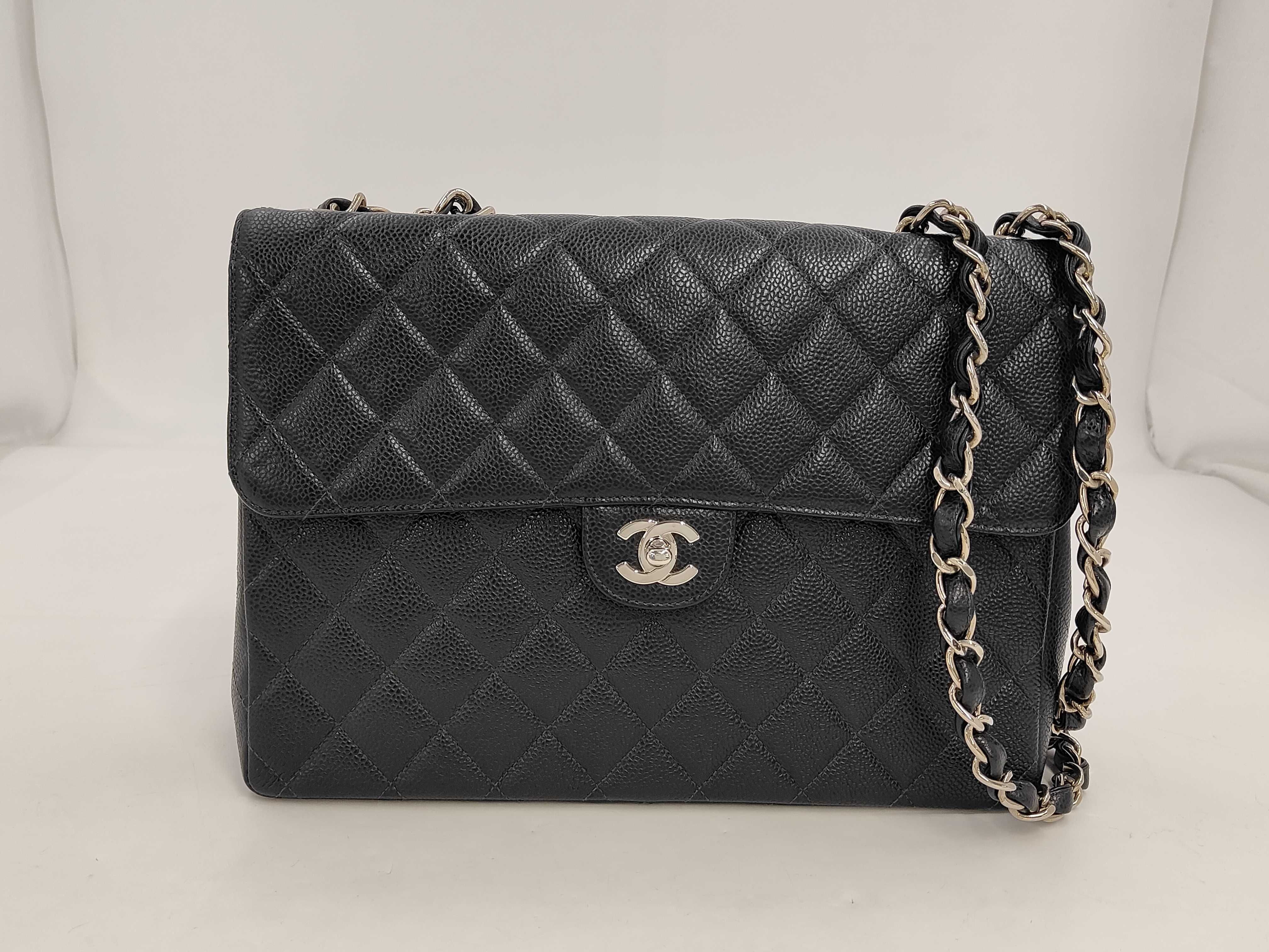 Large Matelassé Caviar Shoulder Bag