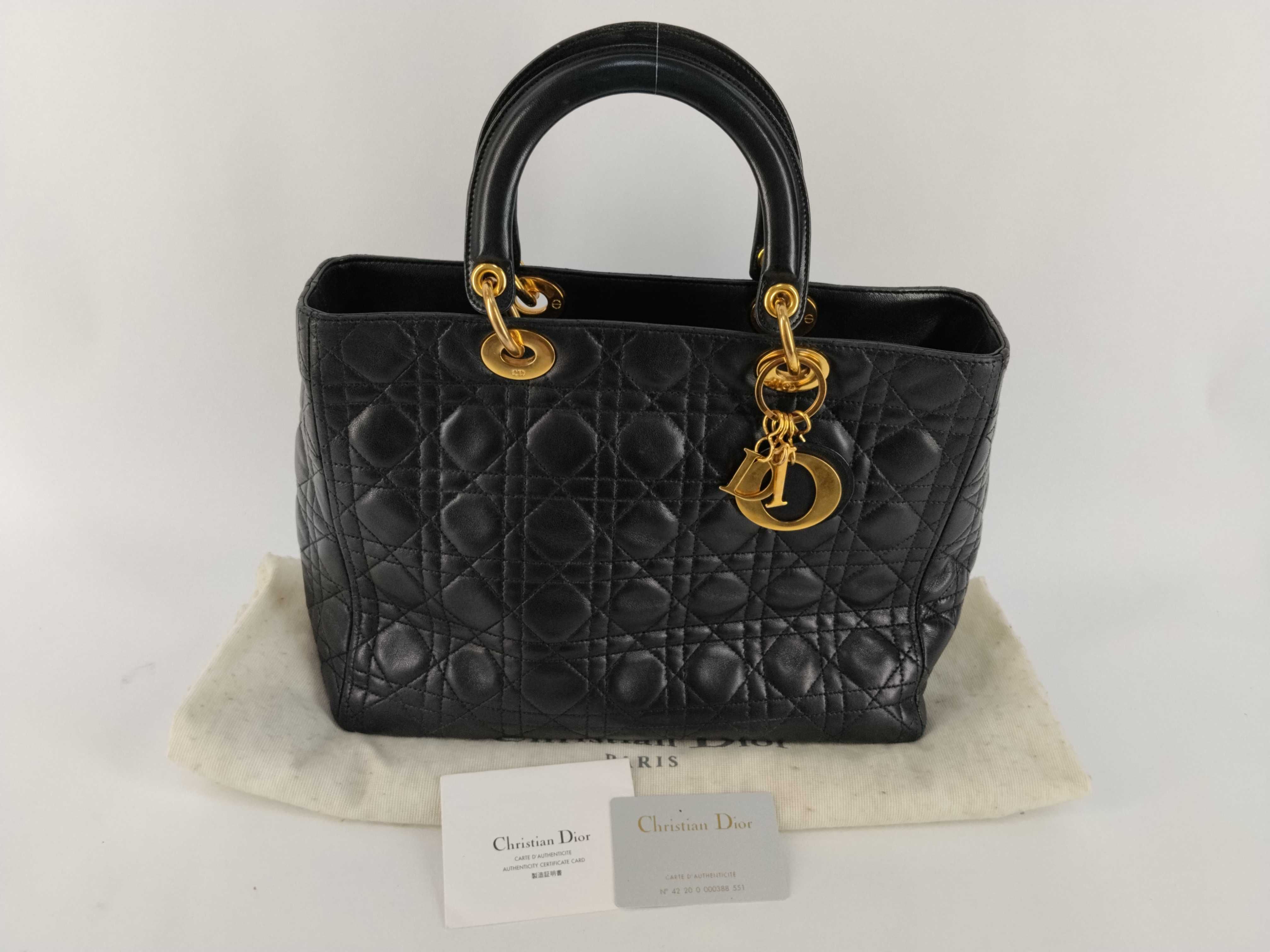 Lady Dior Large Cannage Handbag