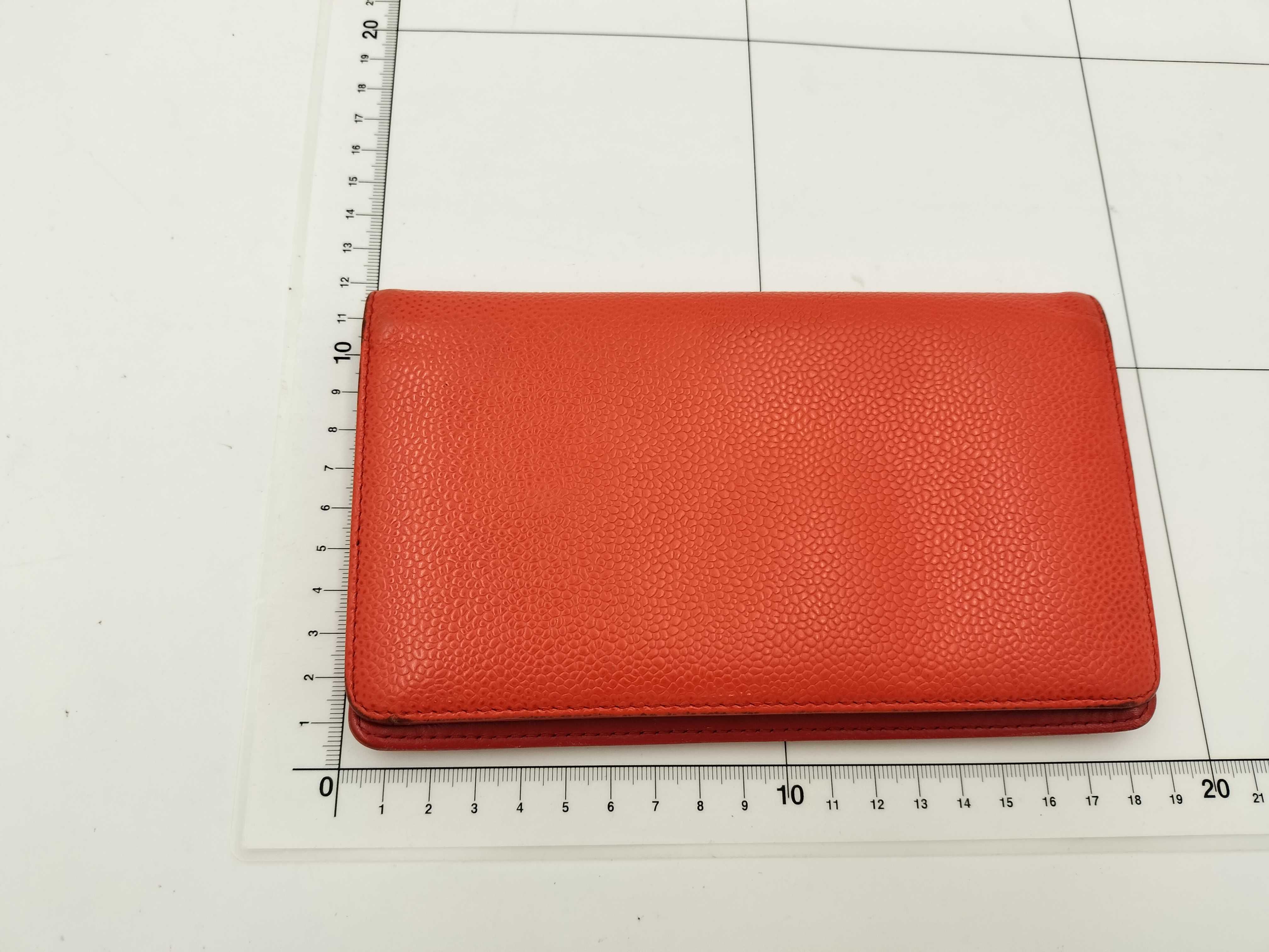 Coco Mark Caviar Skin Bi-fold Long Wallet — view 2