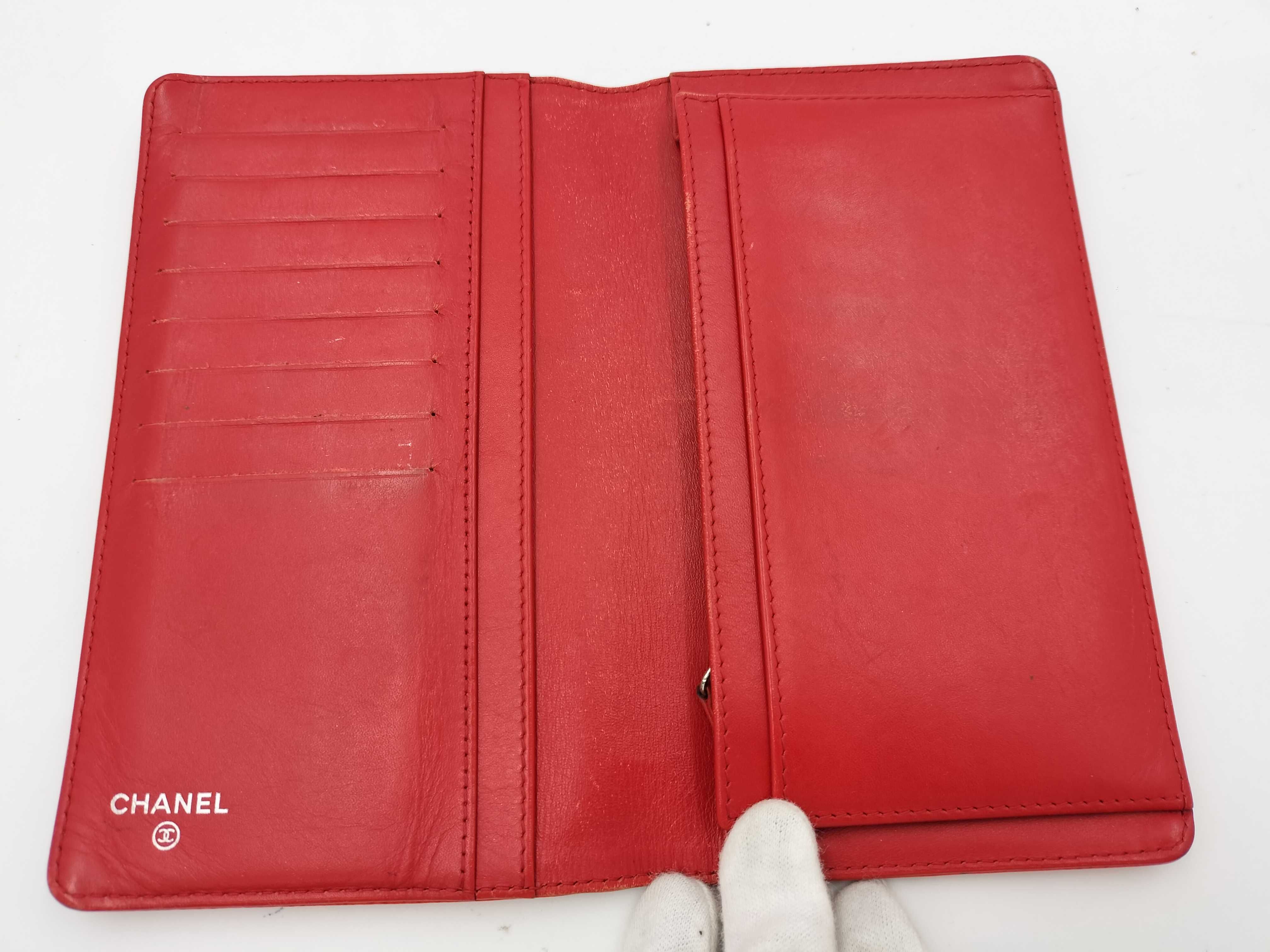 Coco Mark Caviar Skin Bi-fold Long Wallet — view 3