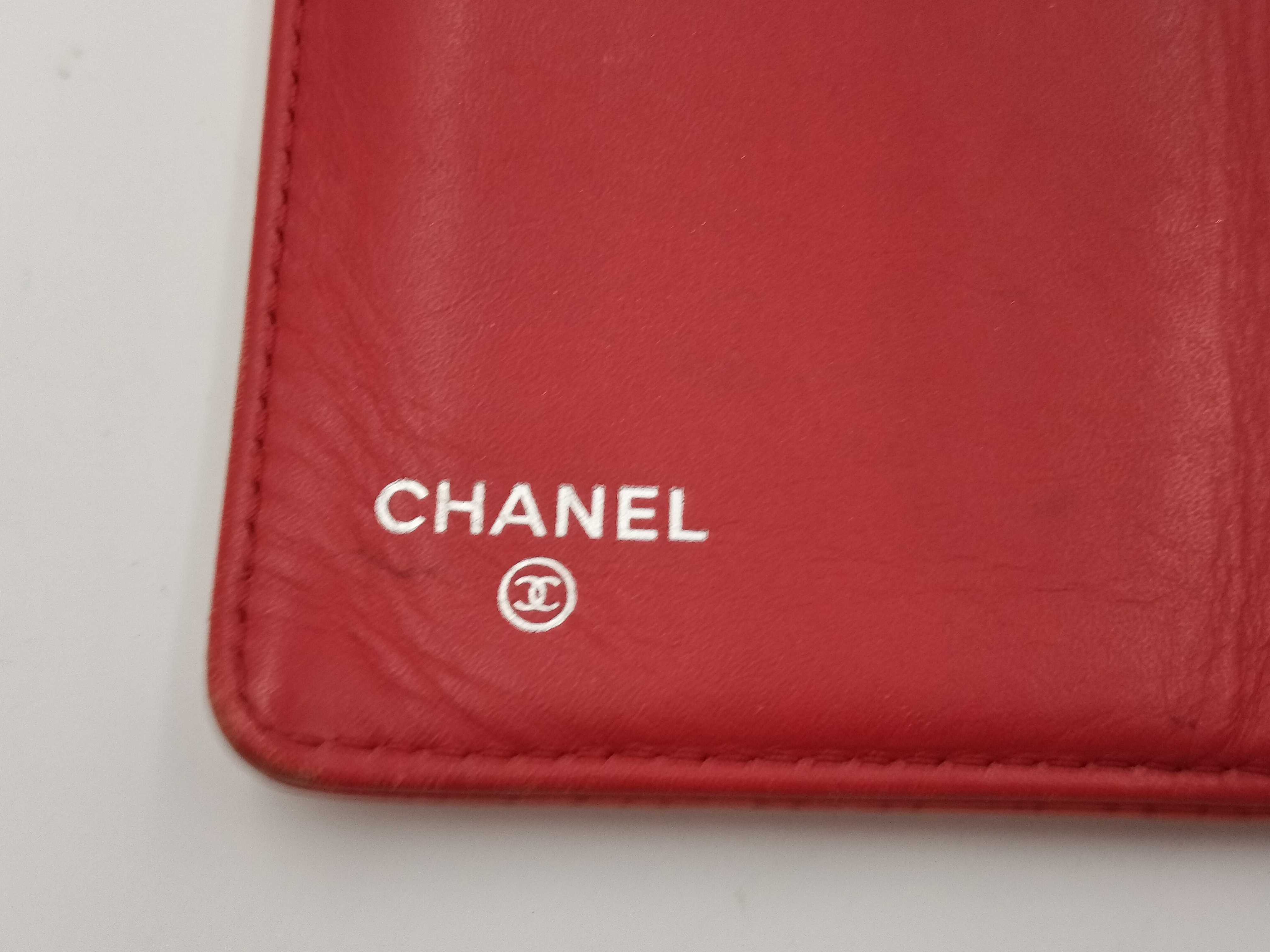 Coco Mark Caviar Skin Bi-fold Long Wallet — view 6