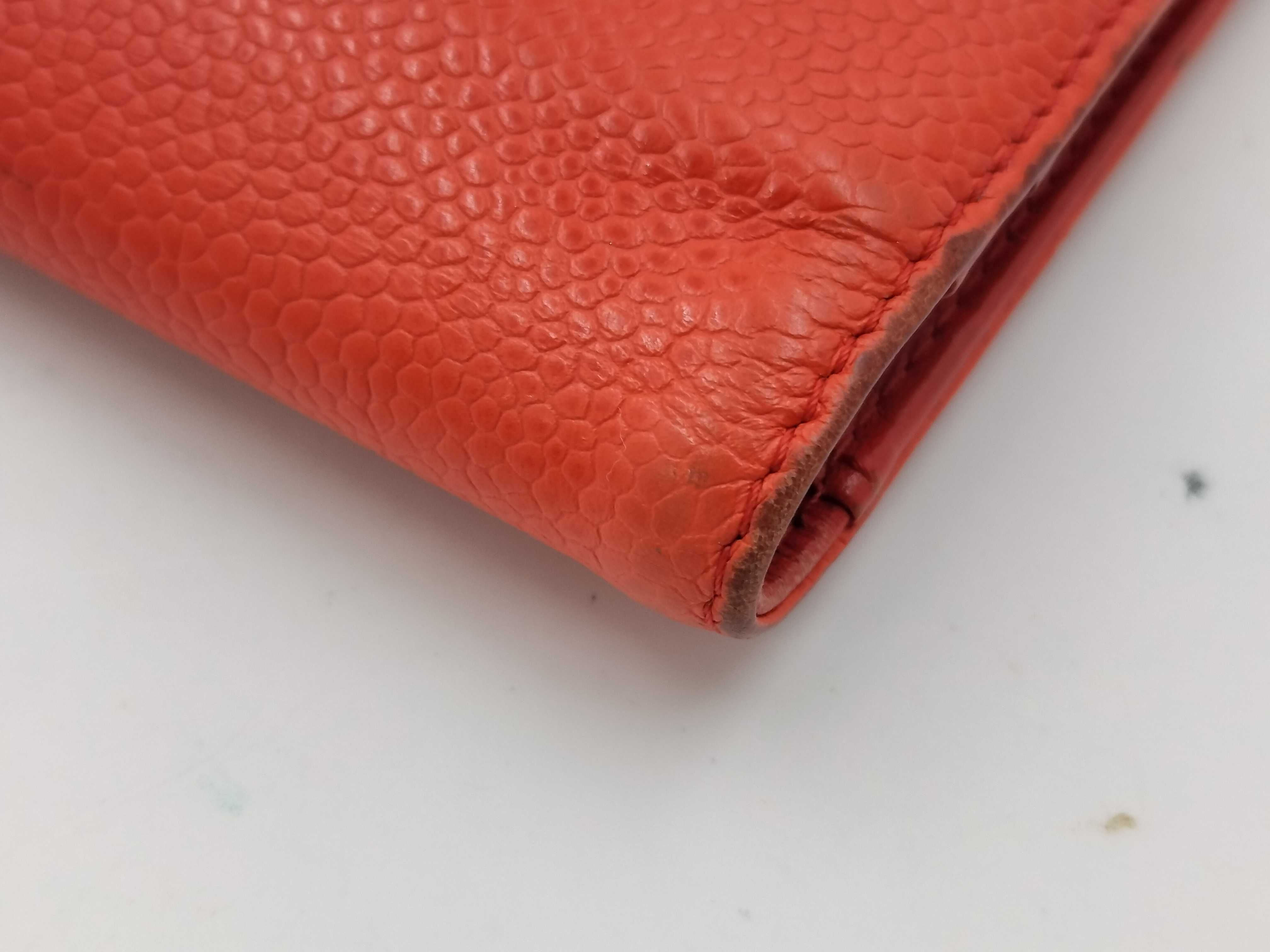 Coco Mark Caviar Skin Bi-fold Long Wallet — view 7