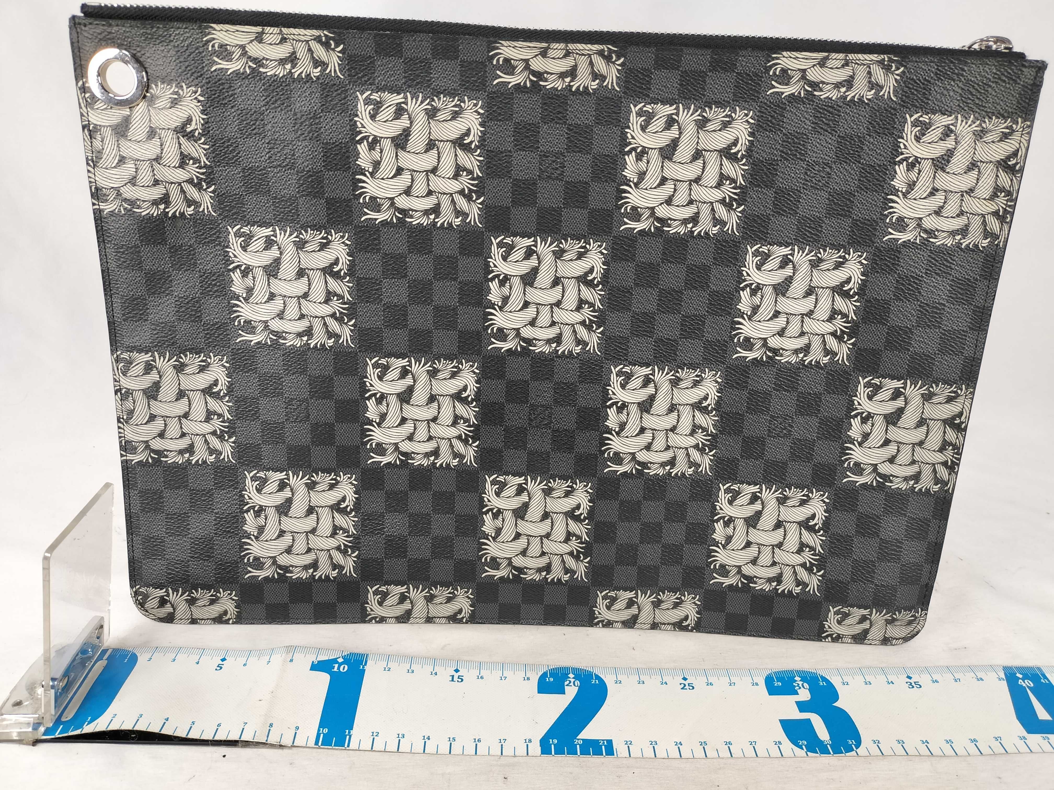 Damier Graphite Clutch Bag by Christopher Nemeth — view 2