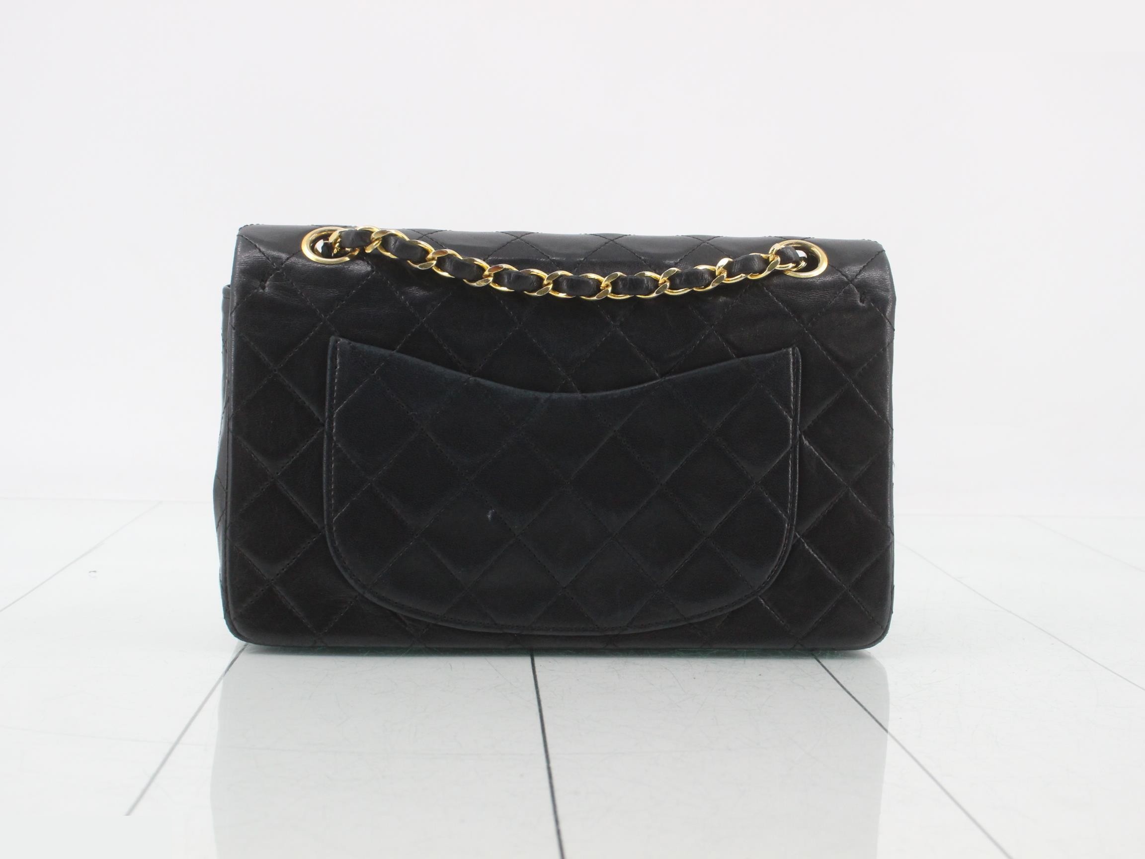 Lambskin Matelassé Classic Flap Shoulder Bag — view 2