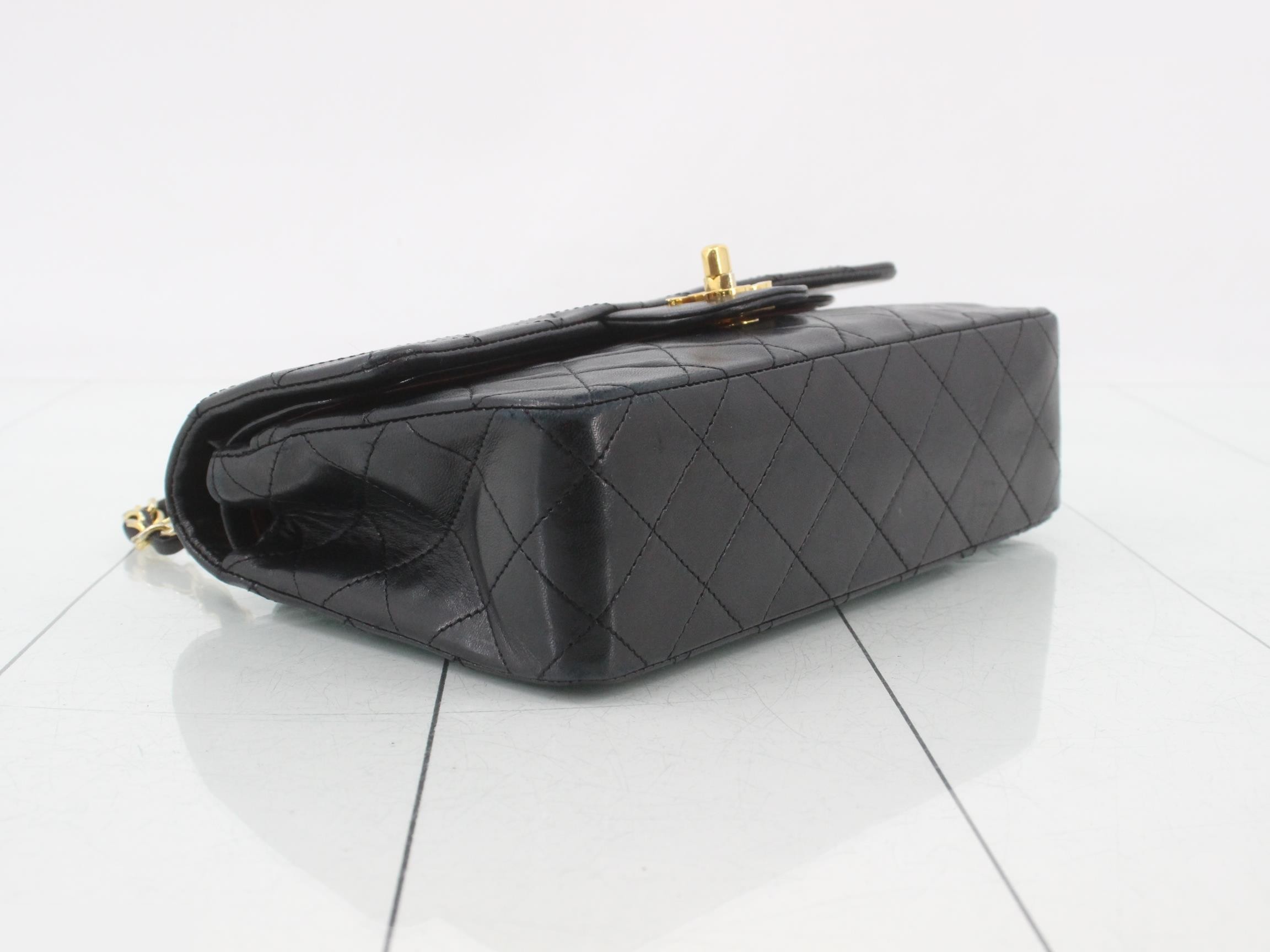 Lambskin Matelassé Classic Flap Shoulder Bag — view 5