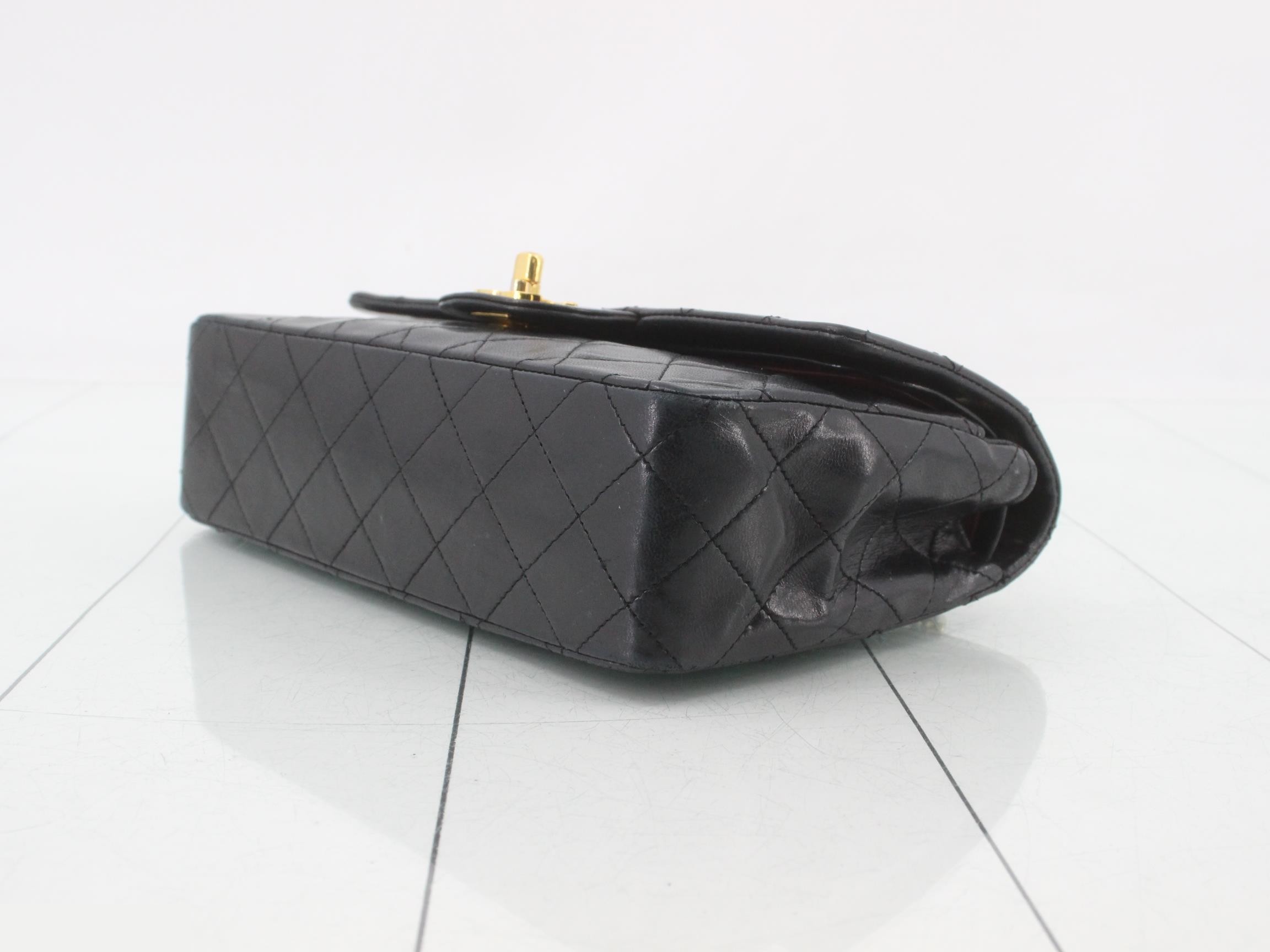 Lambskin Matelassé Classic Flap Shoulder Bag — view 6