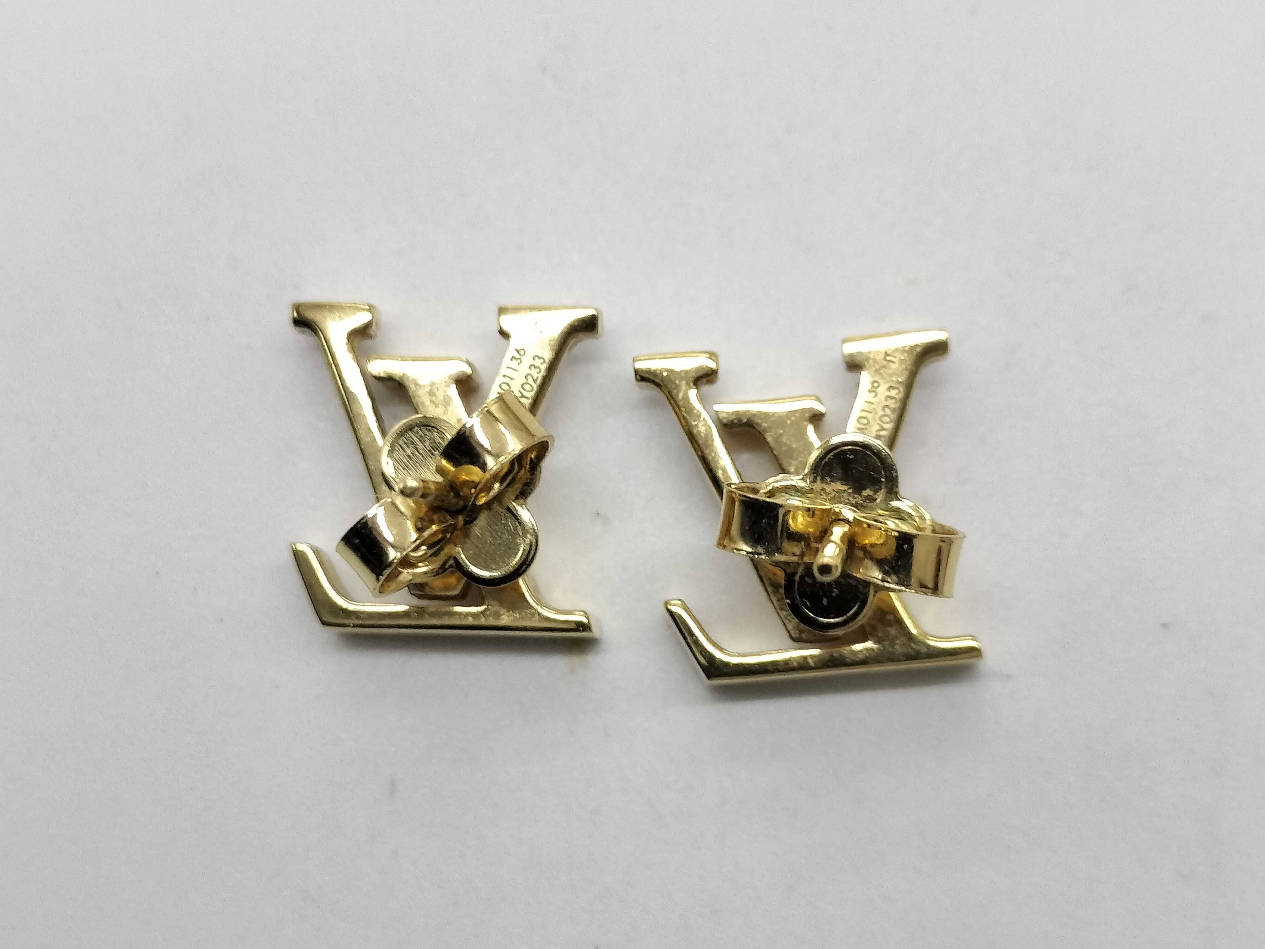 M01136 Earrings LV Iconic Earrings Pink x Gold Earrings — view 2