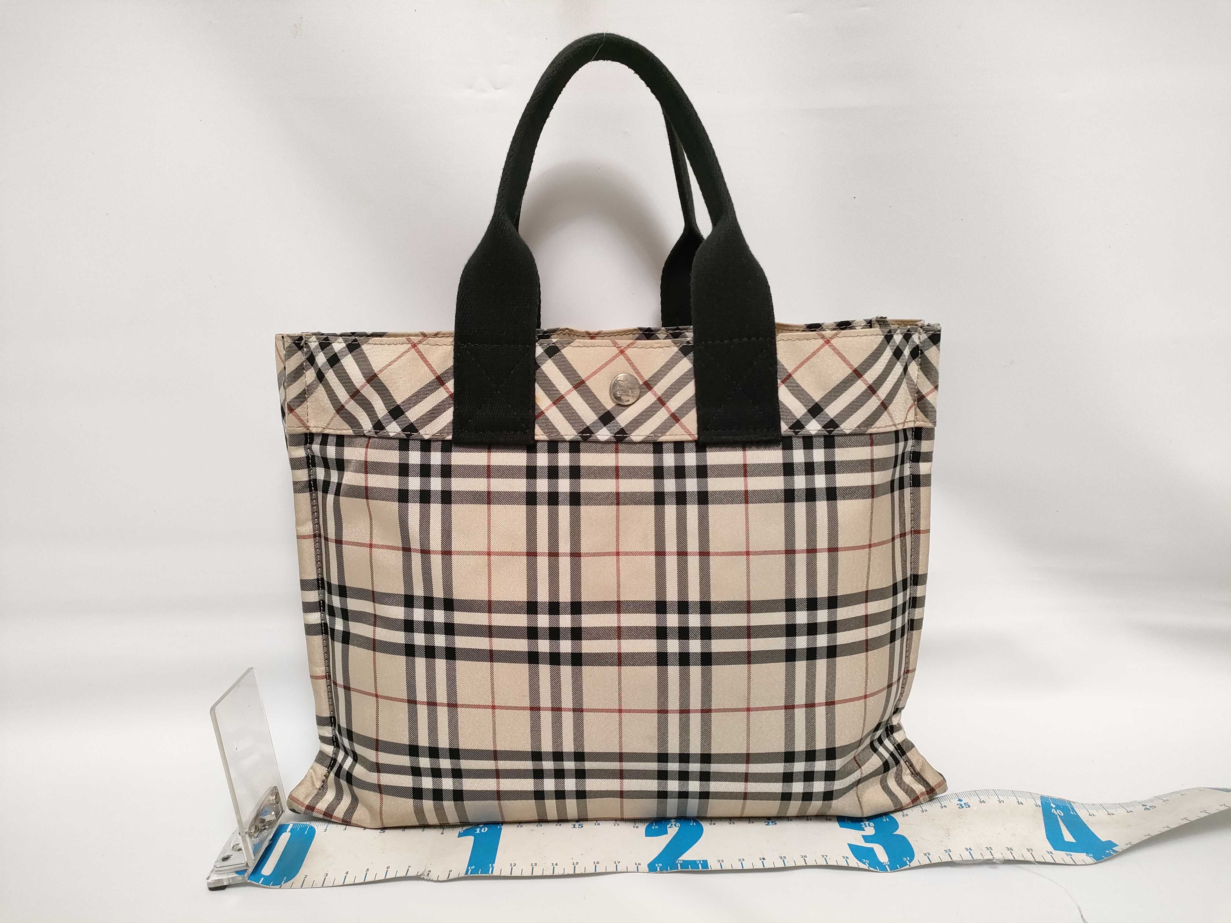 Blue Label London Nova Check Nylon Tote Bag Handbag Tote Bag — view 2