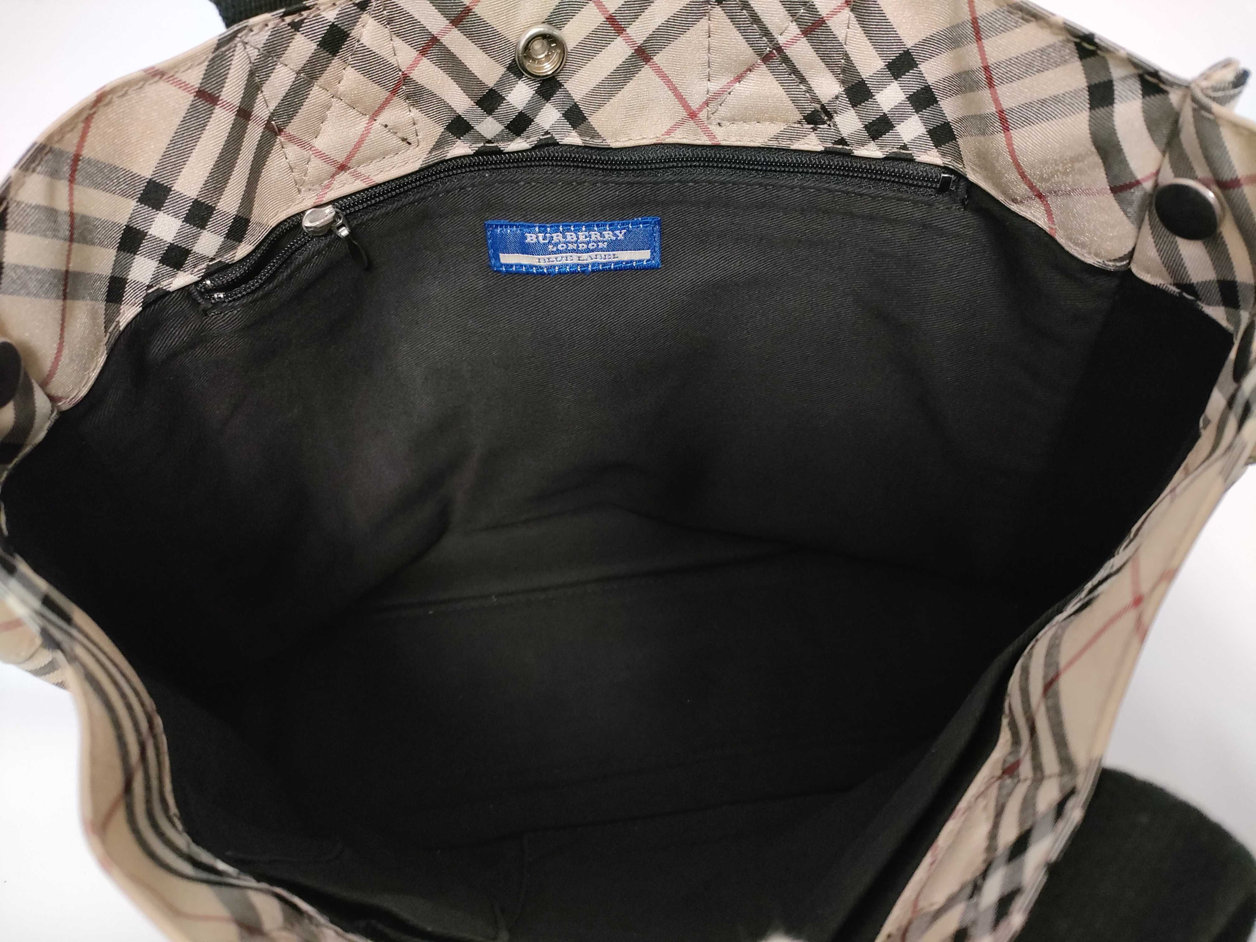 Blue Label London Nova Check Nylon Tote Bag Handbag Tote Bag — view 8