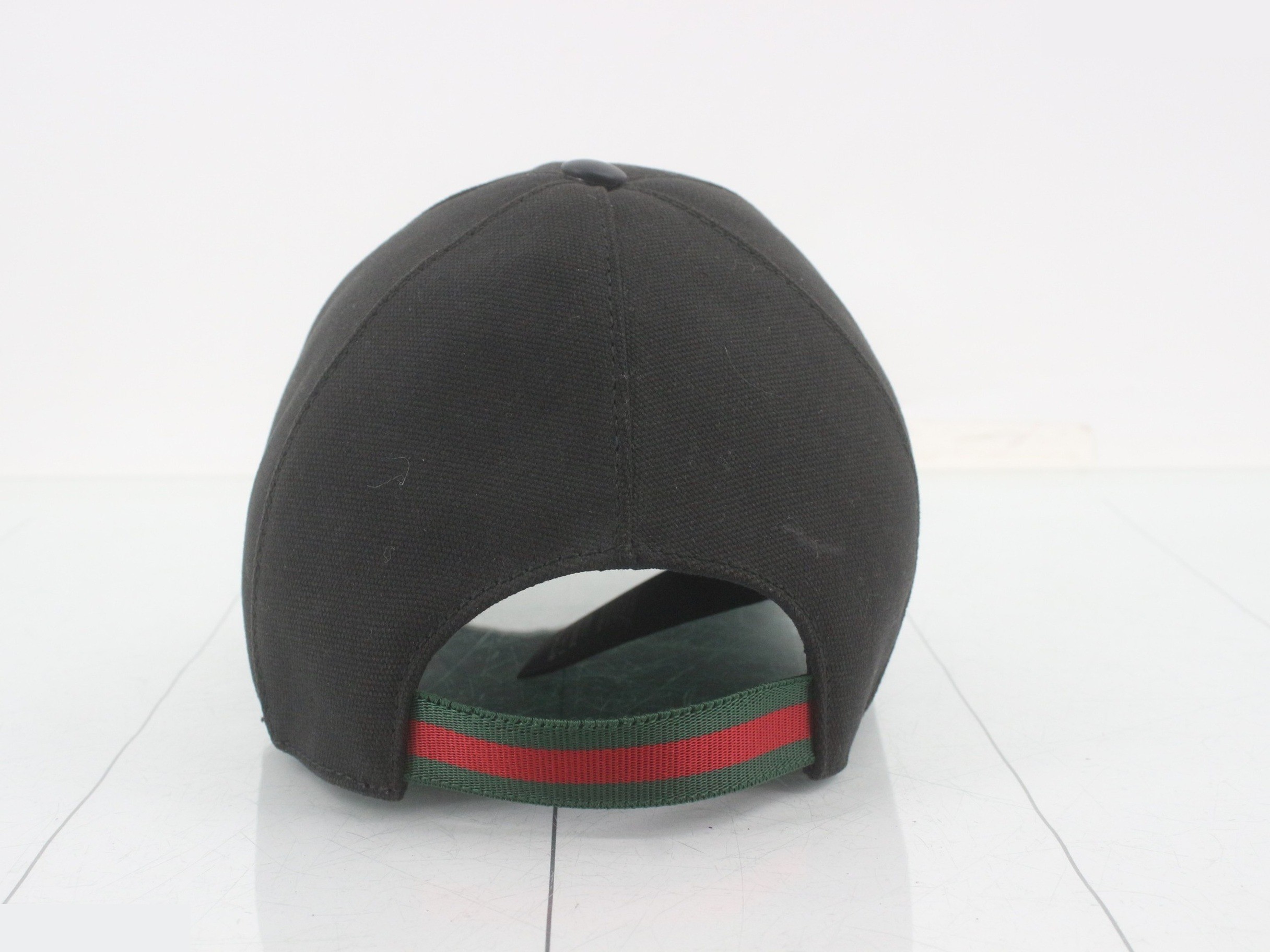 Interlocking G Embroidered Baseball Cap, Black — view 2